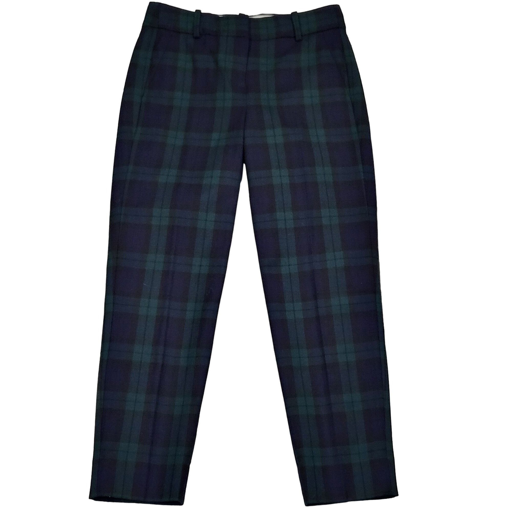 J.Crew J. Crew Cameron Tartan Plaid Crop Pants Women Sz XS Wool Boh Size 24" / US 00 / IT 34 - 1 Thumbnail