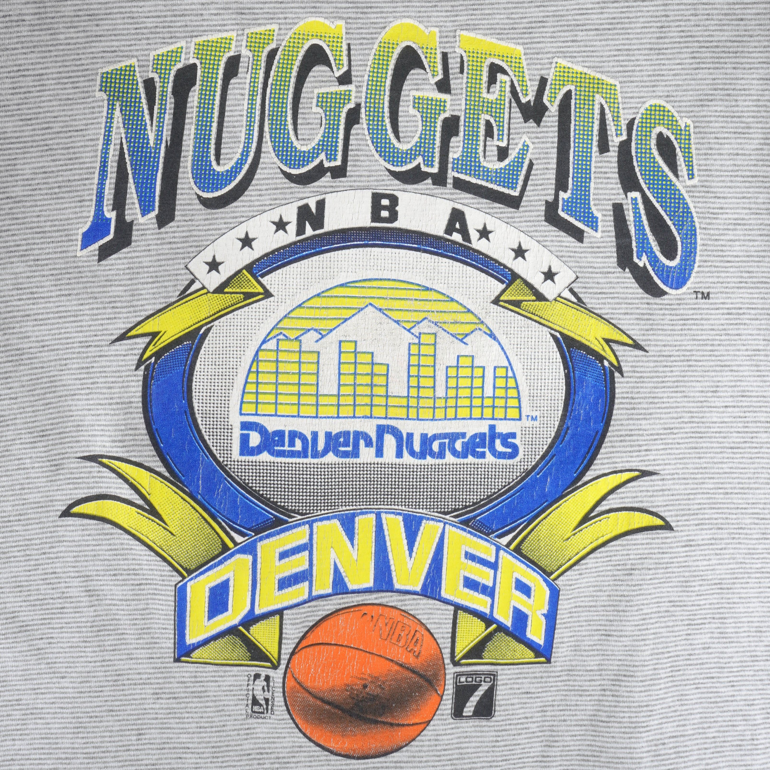Logo 7 NBA - Denver Nuggets Basketball T-Shirt 1990s Size US L / EU 52-54 / 3 - 4 Thumbnail