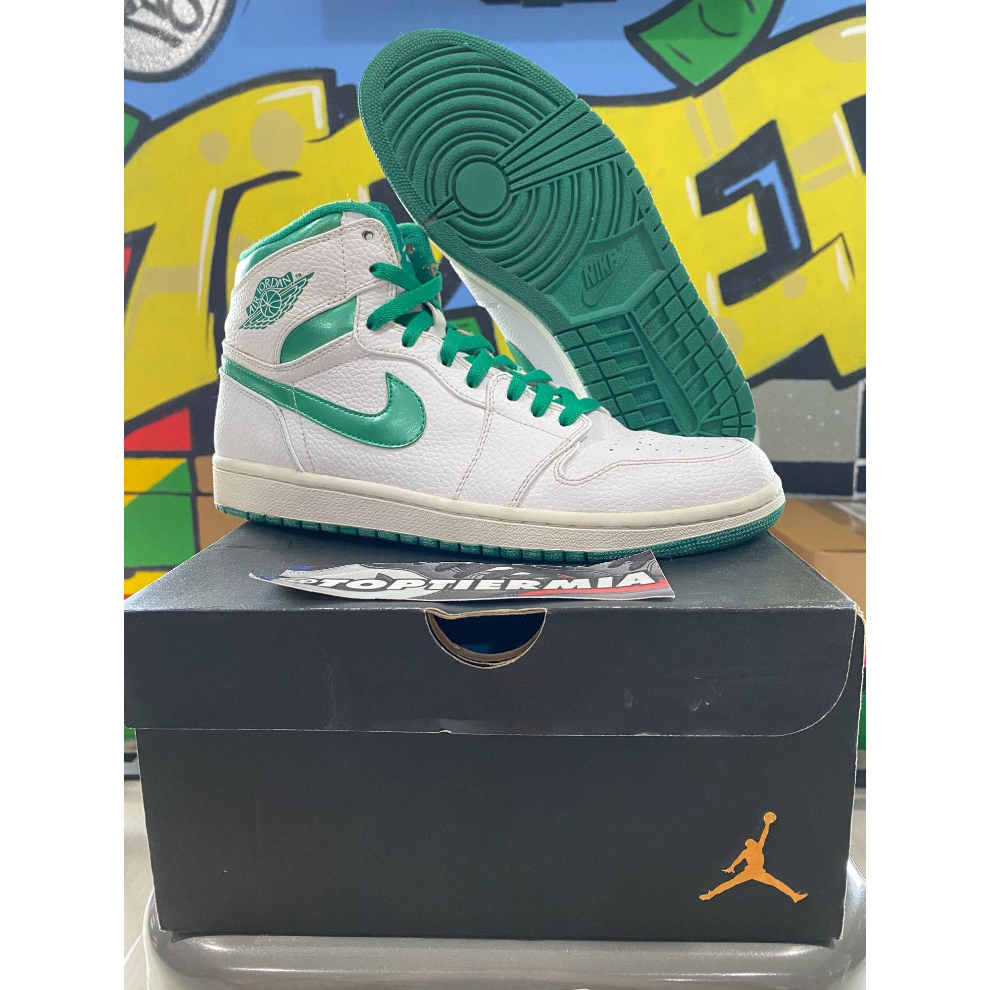 image of Air Jordan 1 High Do The Right Thing 2009 Size 10 Shoes in White, Men's