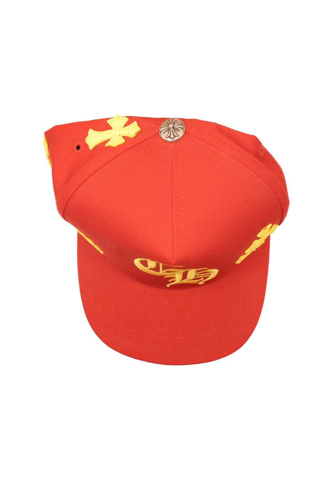 Chrome Hearts Red Yellow Cross Patch Baseball Hat Size ONE SIZE - 3 Thumbnail