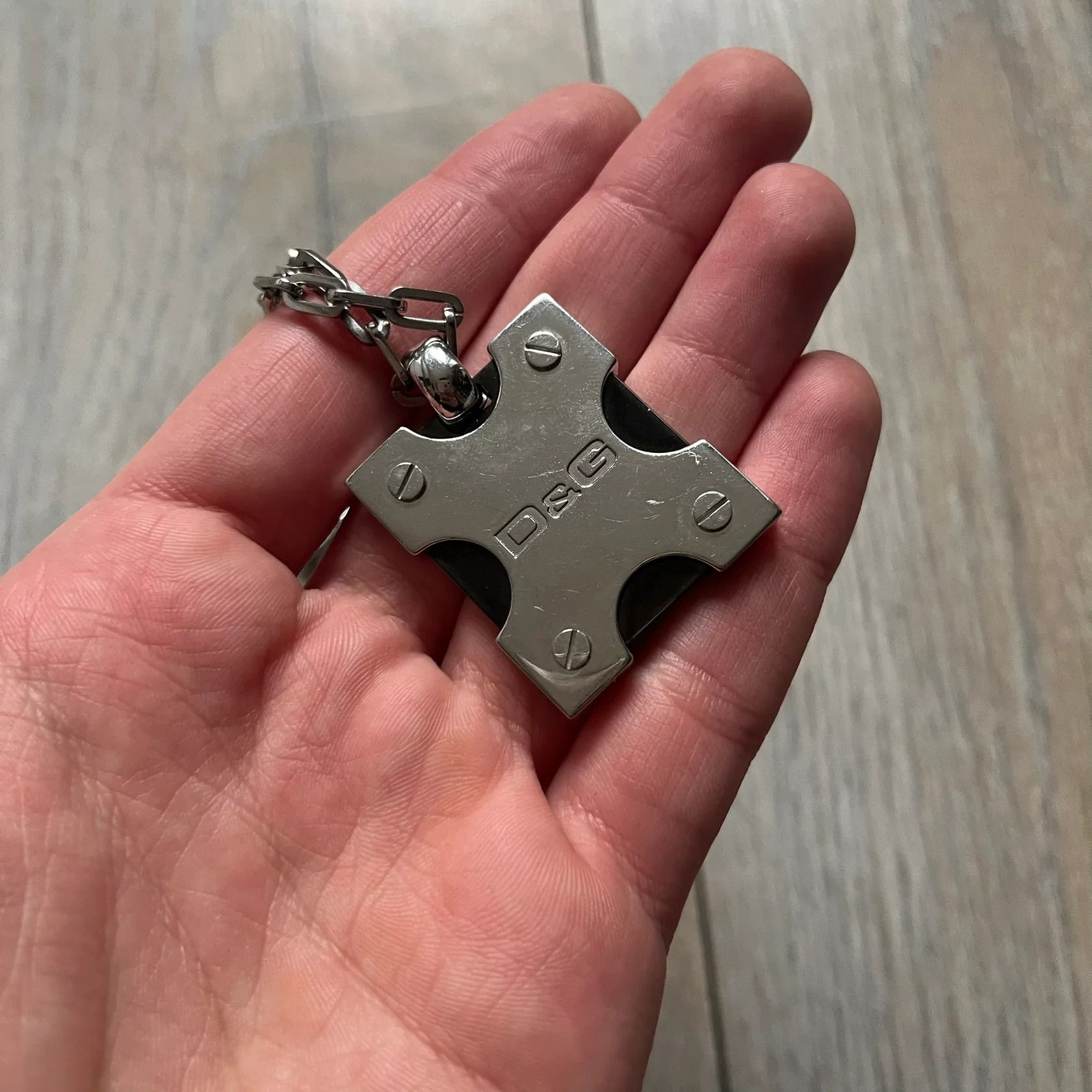 Dolce & Gabbana Dolce & Gabbana X Dog Tag Necklace Size ONE SIZE - 4 Thumbnail