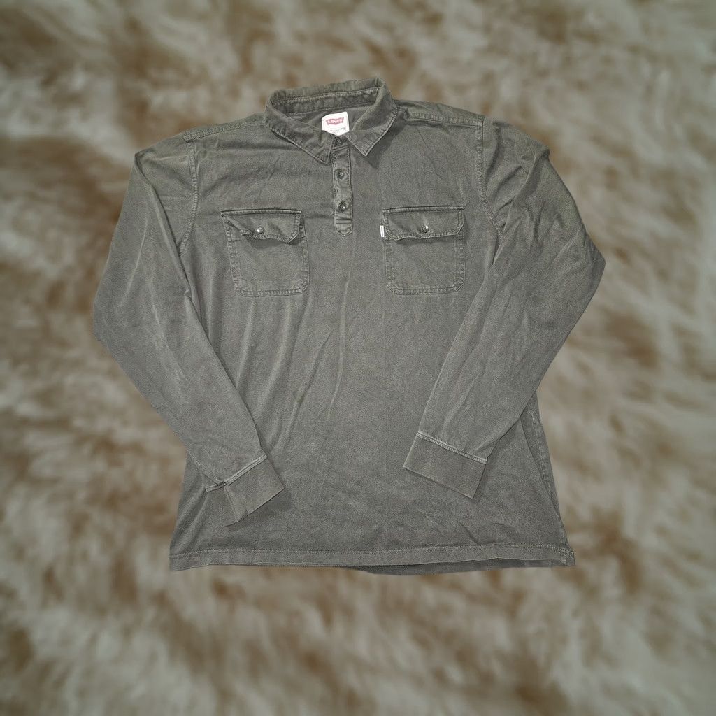 Levi's Levi's Shirt Mens XL Green Long Sleeve Button-Up Two Pocket Casual Workwear 90s Classic Outdoor Vintage: No Size US XL / EU 56 / 4 - 1 Thumbnail