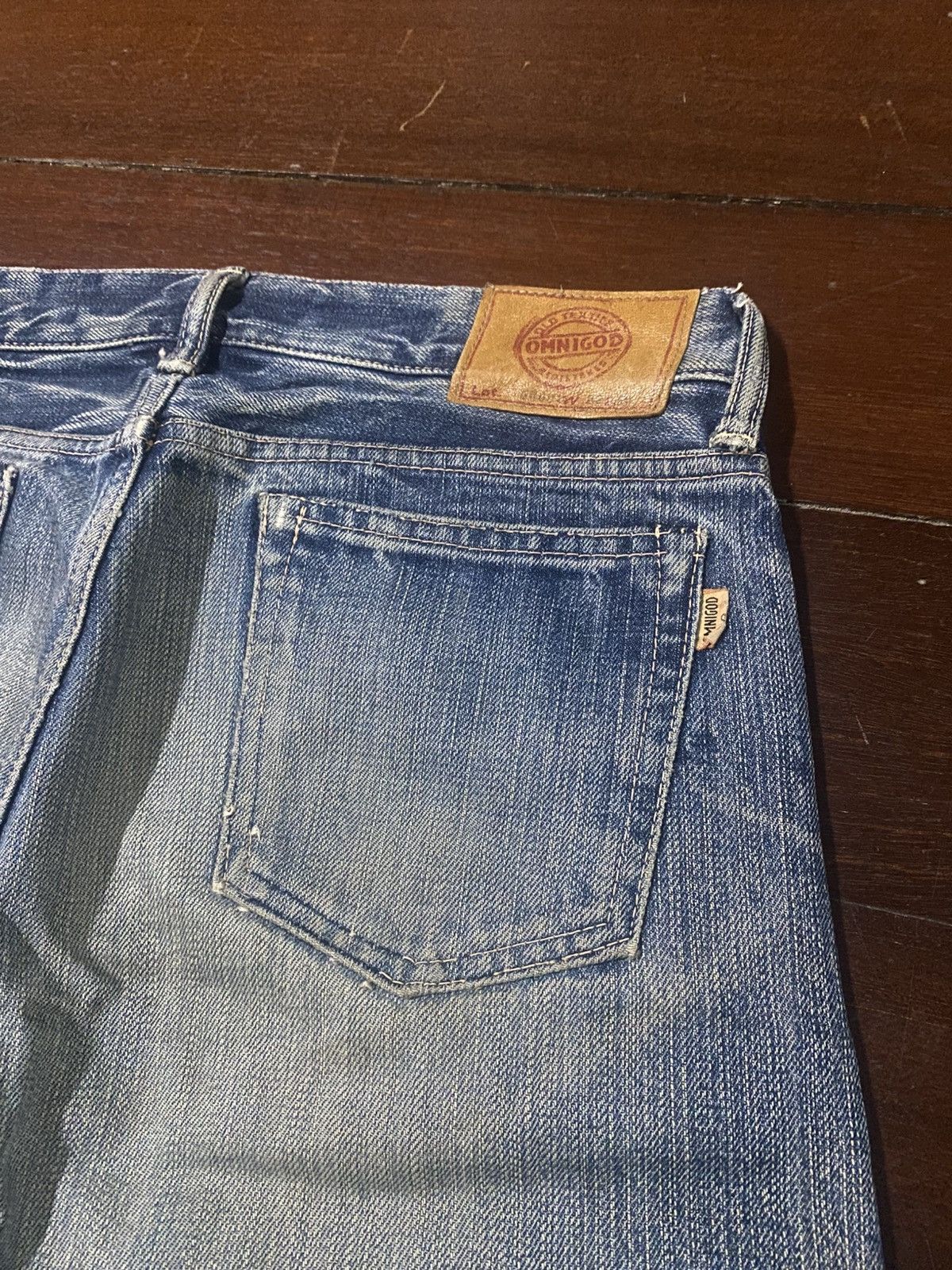 OMNIGOD Vintage omnigod mud wash flare selvedge jeans Size US 31 - 14 Thumbnail
