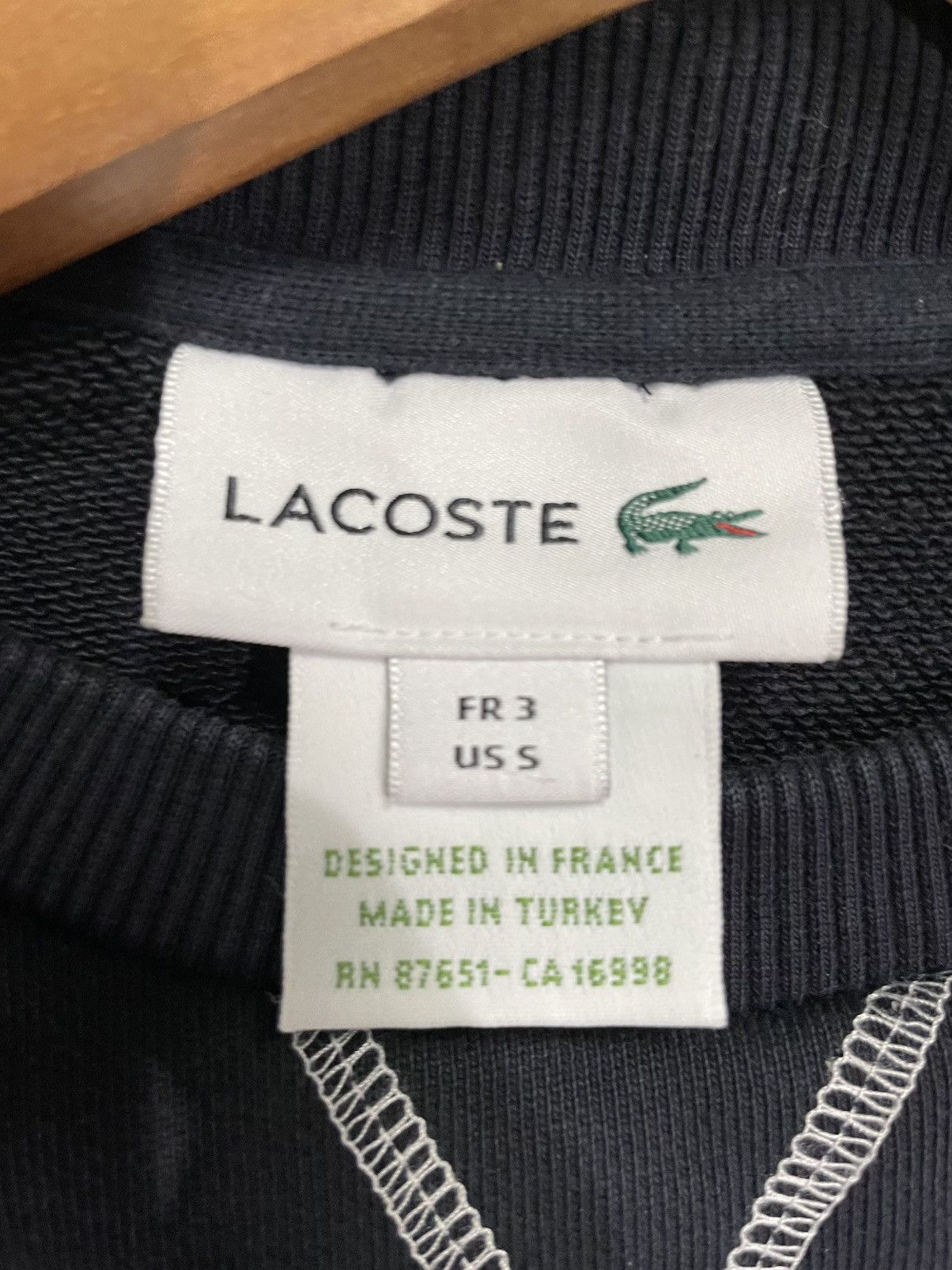 Designer × Lacoste × Vintage Lacoste crew neck sweater Size US S / EU 44-46 / 1 - 4 Thumbnail