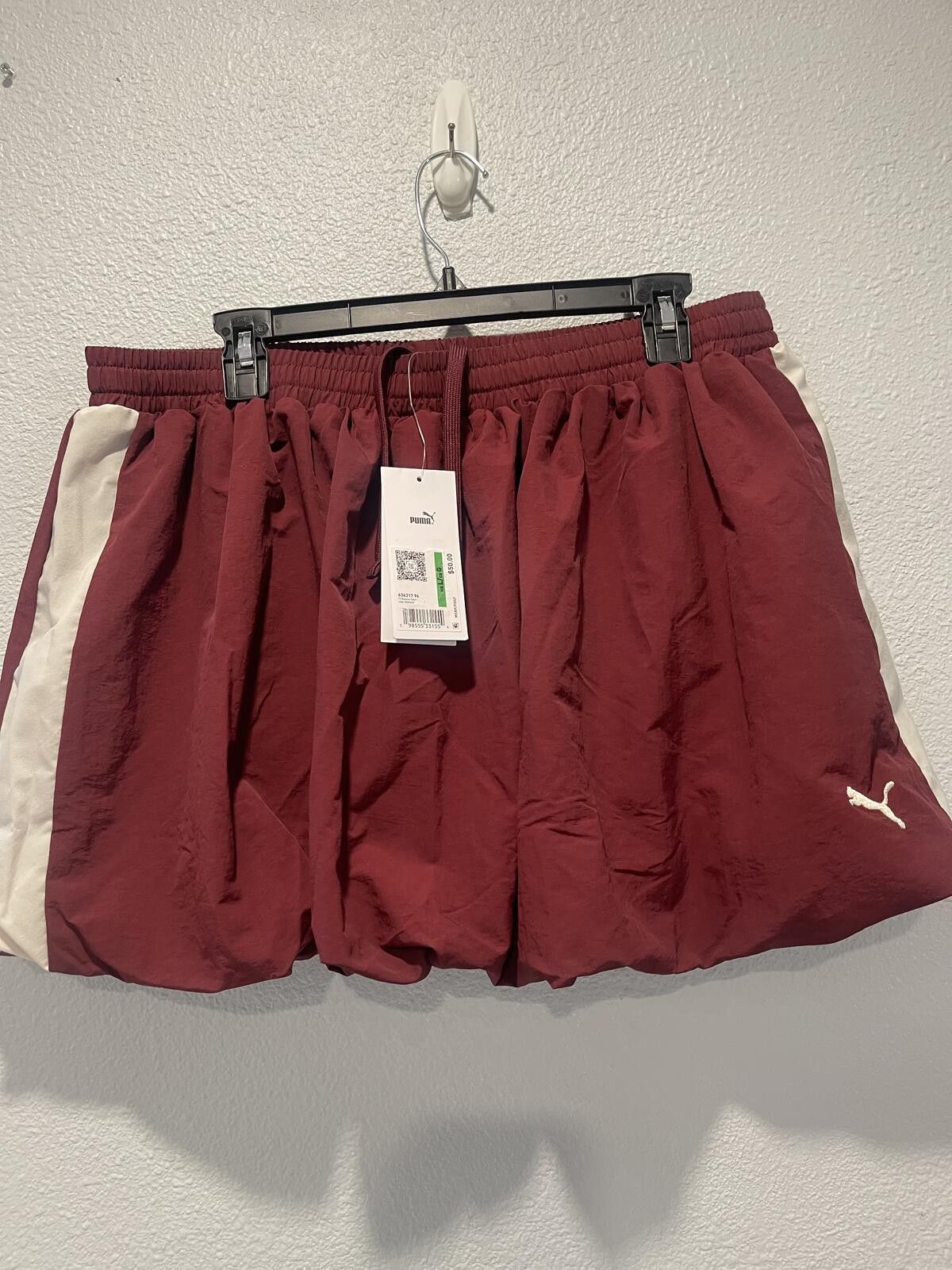 Puma Women's Red T7 Bubble Hem Skirt Size 36" / US 14 / IT 50 - 1 Thumbnail