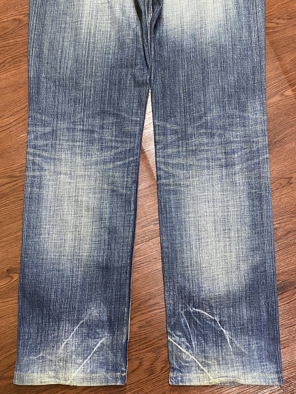 Nicole Club Vintage Japanese Brands Faded Wash Distressed Loose Jeans Size US 34 / EU 50 - 8 Thumbnail