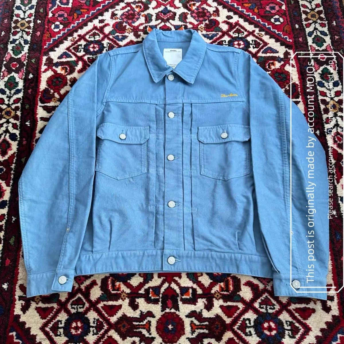 Visvim Sz 2 Visvim 17AW 101 Jumbo Blue Jacket mo.jos1517 Size US M / EU 48-50 / 2 - 3 Thumbnail