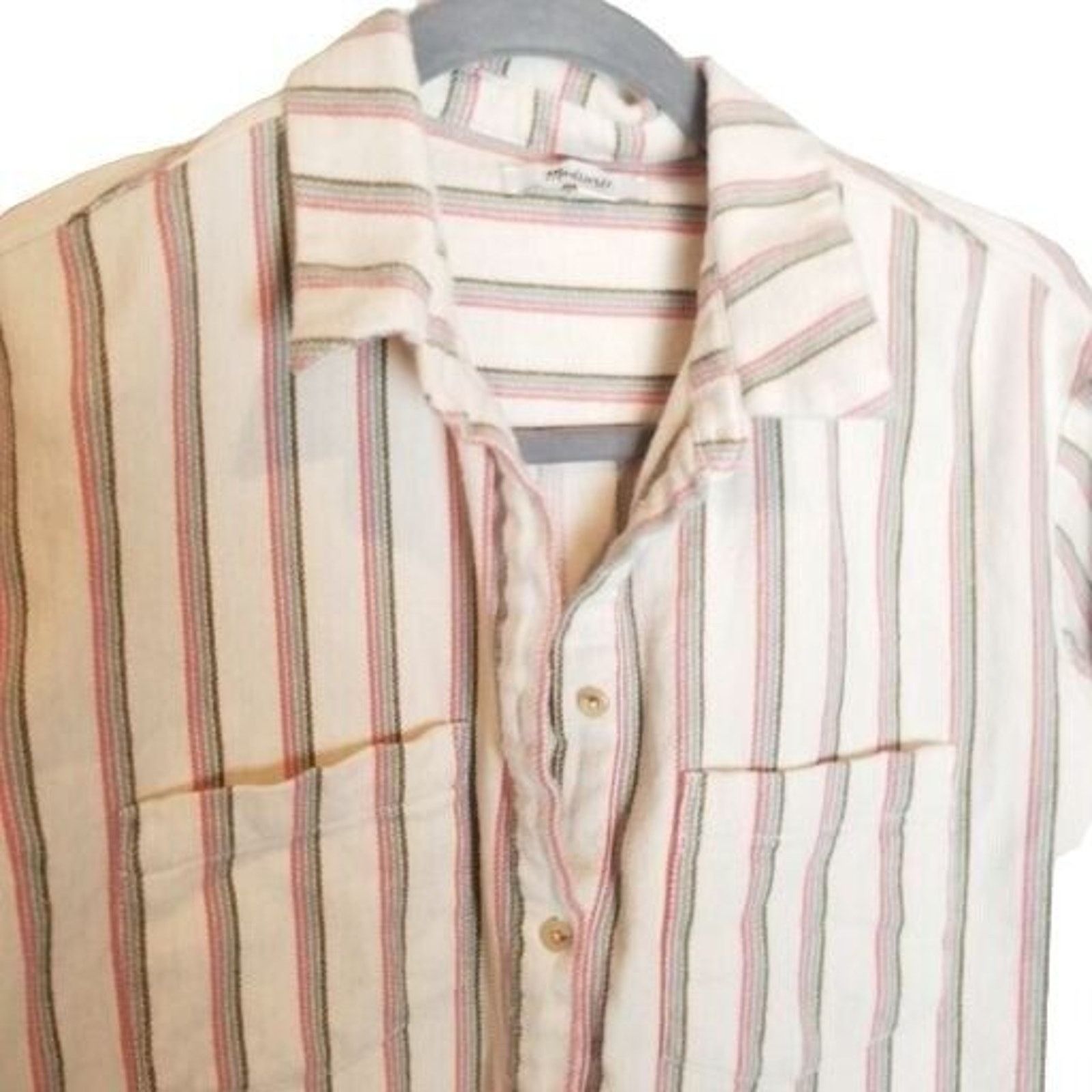 Madewell Madewell Womens Claxton Striped Flannel Sunday Shirt Size M Size M / US 6-8 / IT 42-44 - 3 Thumbnail