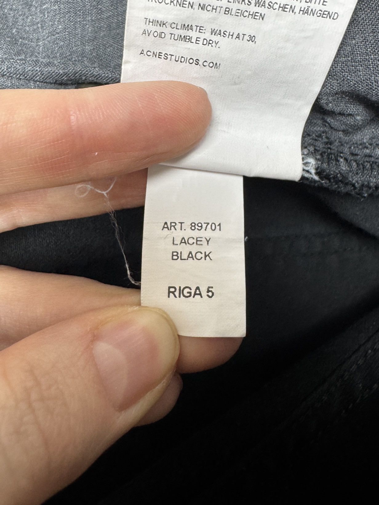 Acne Studios Acne Studios Skin 5 Lacey Black Ladies Skinny Jeans Size 27 Size 27" / US 4 / IT 40 - 11 Thumbnail