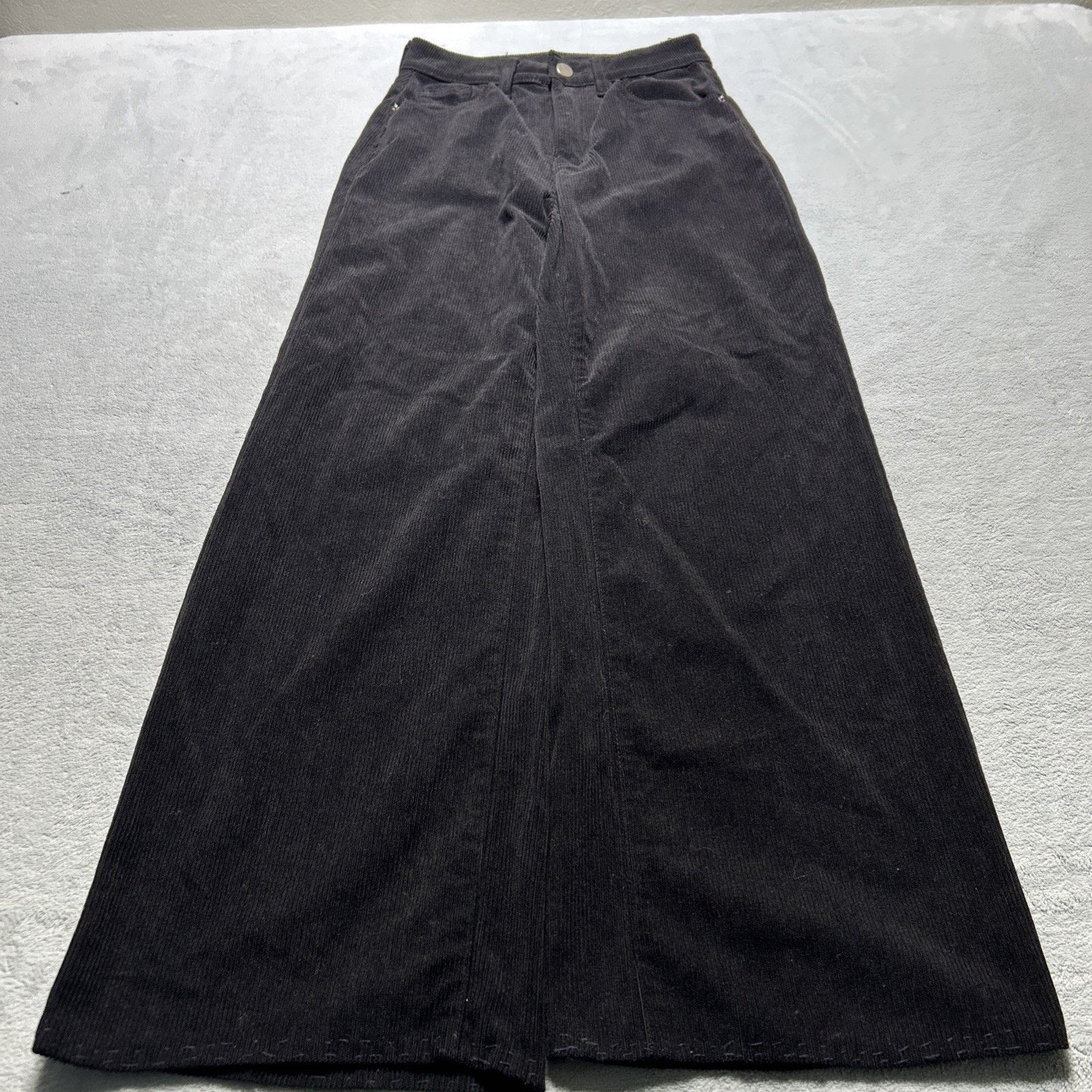 Croft & Barrow Corduroy Beyond Baggy Pants 24x26 Wide Leg Hamilton Baggie Size 26" / US 2 / IT 38 - 1 Thumbnail