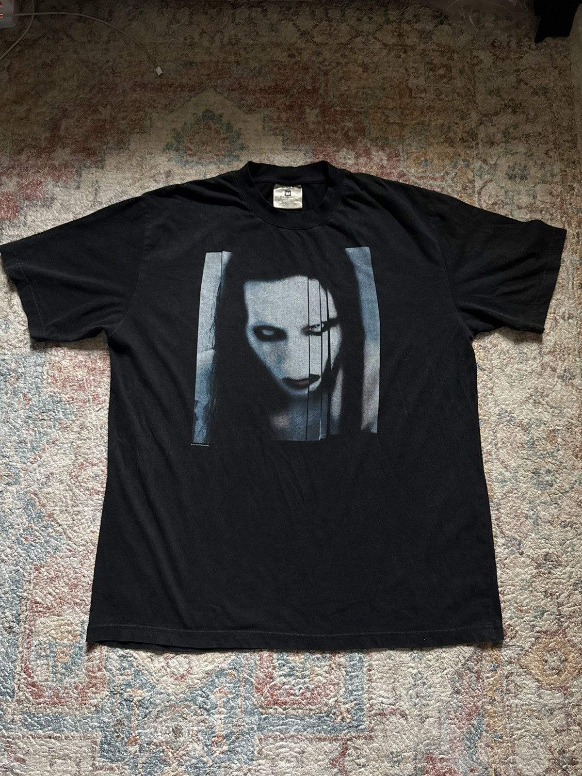 Marilyn Manson Vintage Marilyn Manson "The Long Hard Road Out of Hell" Size US XL / EU 56 / 4 - 1 Thumbnail