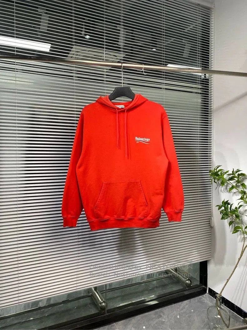 Balenciaga Balenciaga Red Logo Print Hoodie. Size US S / EU 44-46 / 1 - 2 Thumbnail