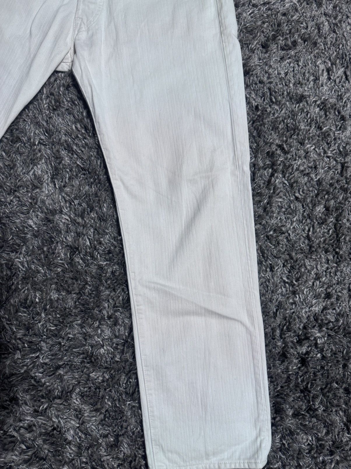 Evisu Vintage Evisu White Denim Jeans Size US 31 - 3 Thumbnail