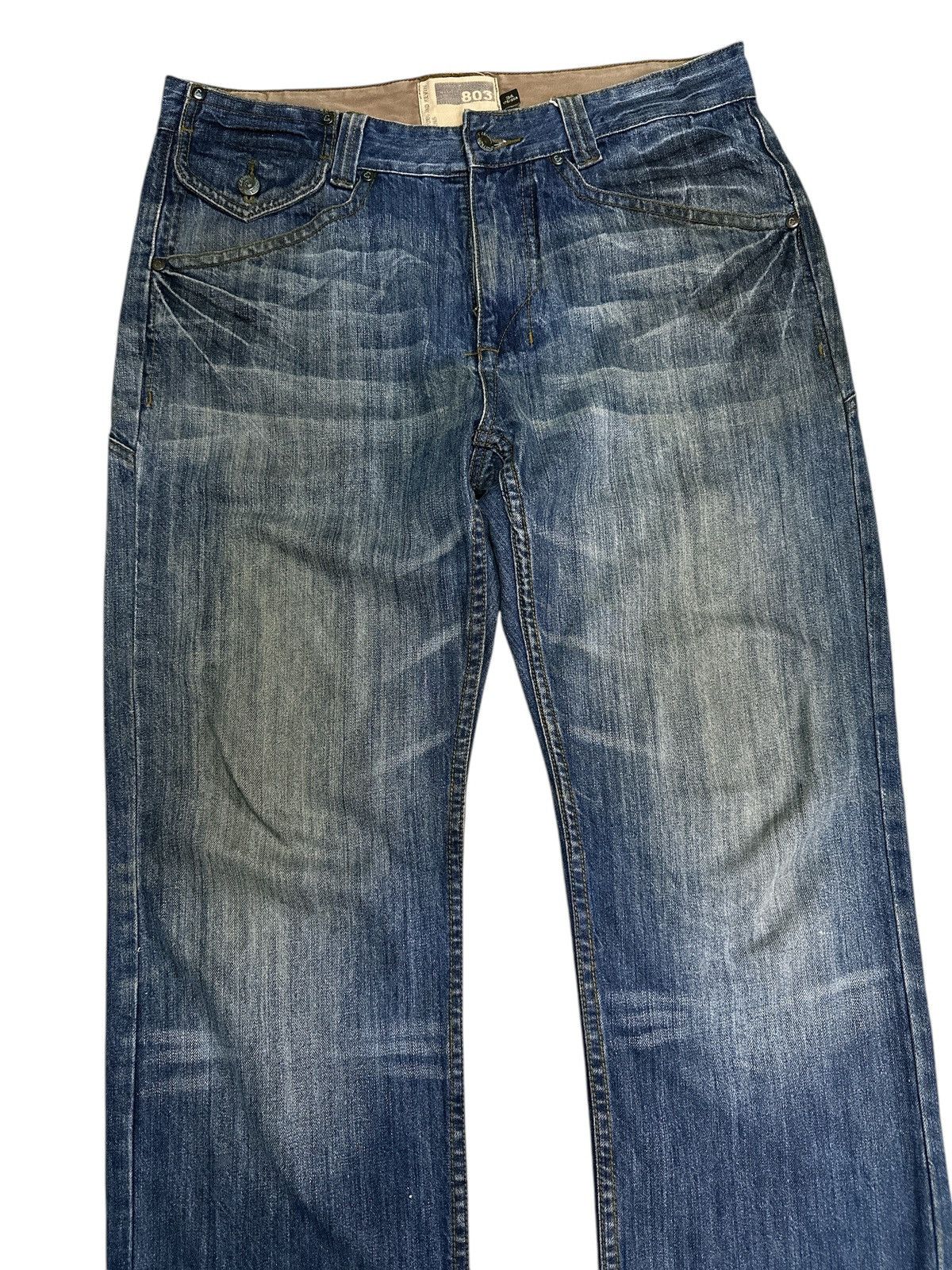 Japanese Brand Samuel Kevin Distress Denim Size US 34 / EU 50 - 3 Thumbnail