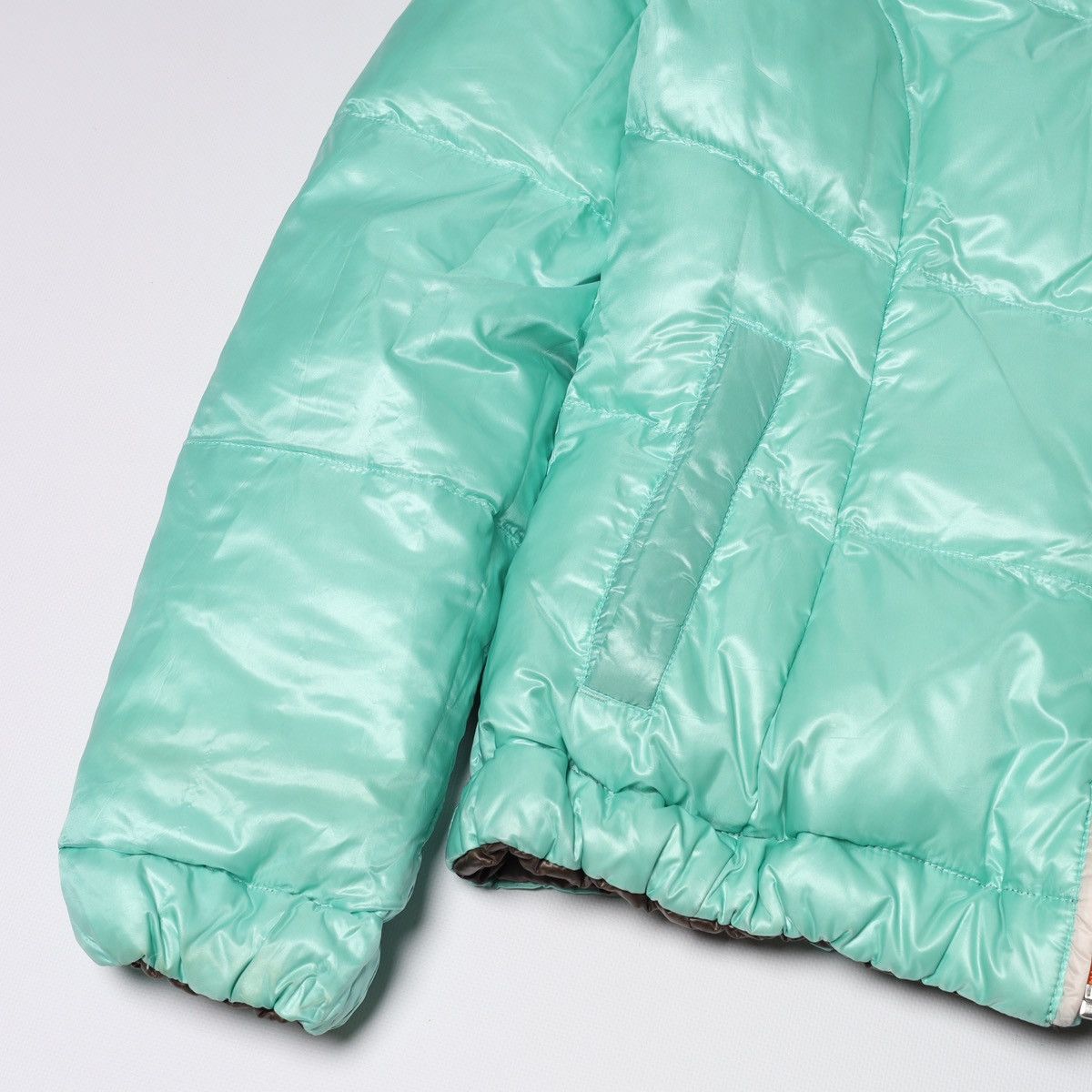 KJUS Kjus Reversible Down Puffer Jacket Brown Light Blue Ski Snow Size L / US 10 / IT 46 - 15 Thumbnail