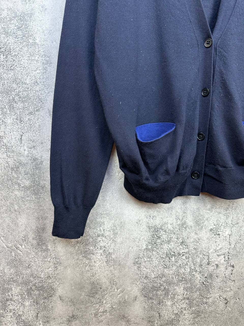 Jil Sander × Uniqlo Jil Sander x Uniqlo J+ Cardigan Navy Sweater Button LS Size US L / EU 52-54 / 3 - 6 Thumbnail