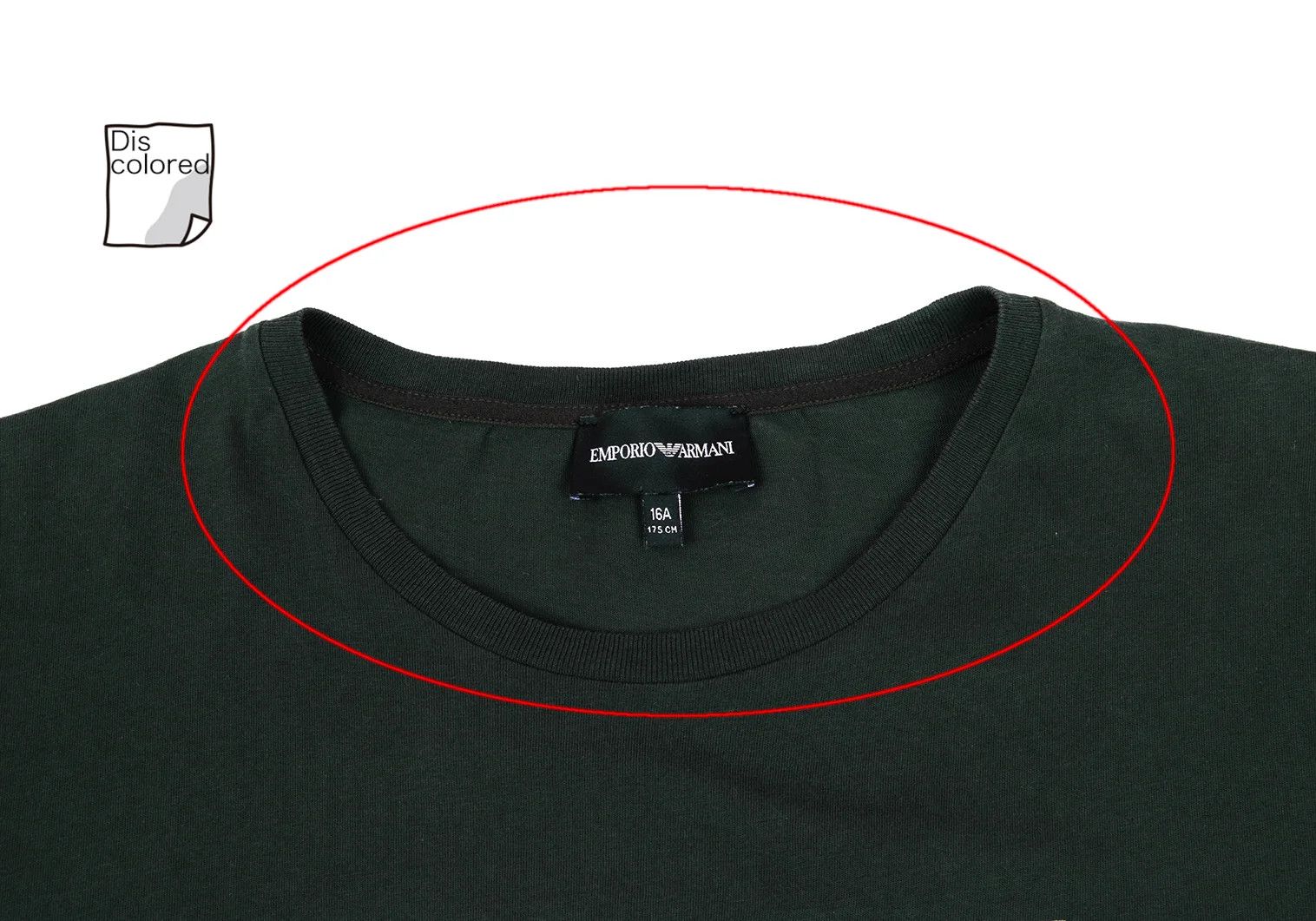 Emporio Armani Logo Foil Print T-Shirt in Dark Green 170/88A Size US S / EU 44-46 / 1 - 6 Thumbnail
