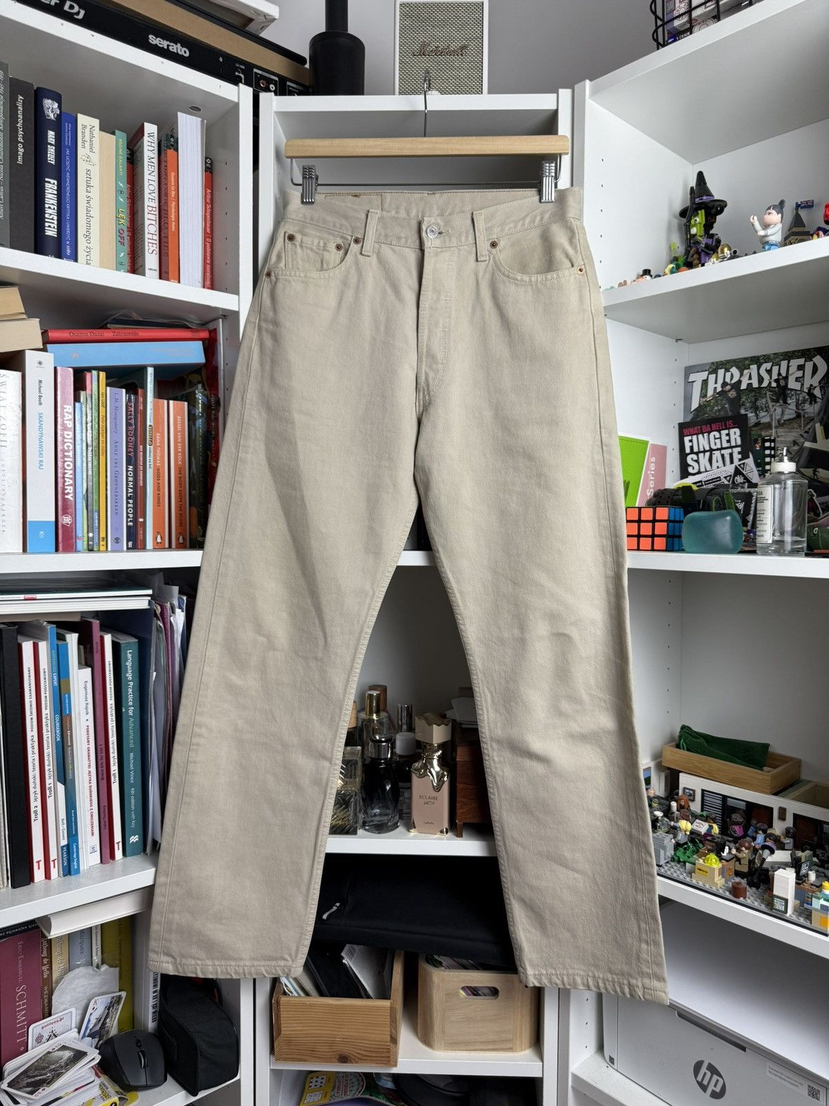 Levi's × Levi's Vintage Clothing × Vintage Vintage 90s Levi’s 501 beige denim pants 30x28 casual western Size US 30 / EU 46 - 2 Thumbnail