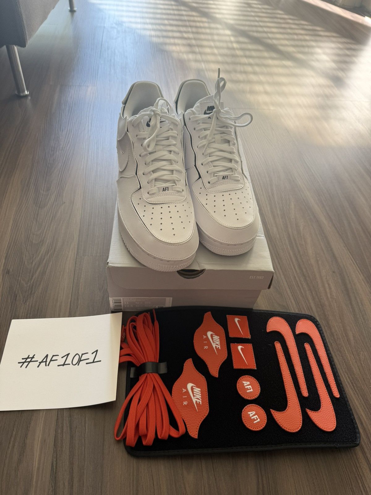 Nike Nike Air Force 1/1 AF1 White Black Cosmic Clay Size 11 Size US 11 / EU 44 - 1 Thumbnail