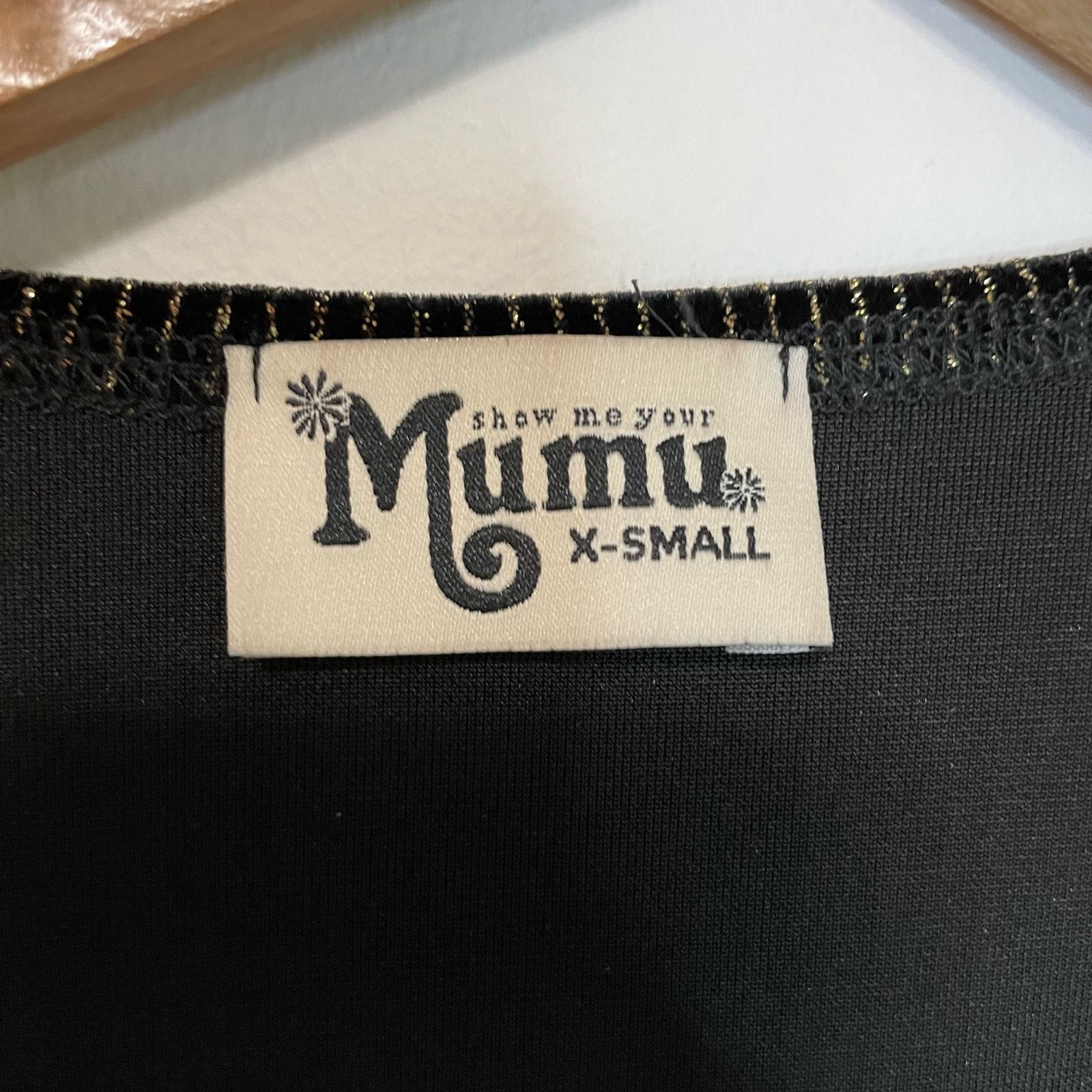 Show Me Your MuMu Show Me Your Mumu Peyton Tunic Dress XS Black Metallic Mini Size XS / US 0-2 / IT 36-38 - 5 Thumbnail