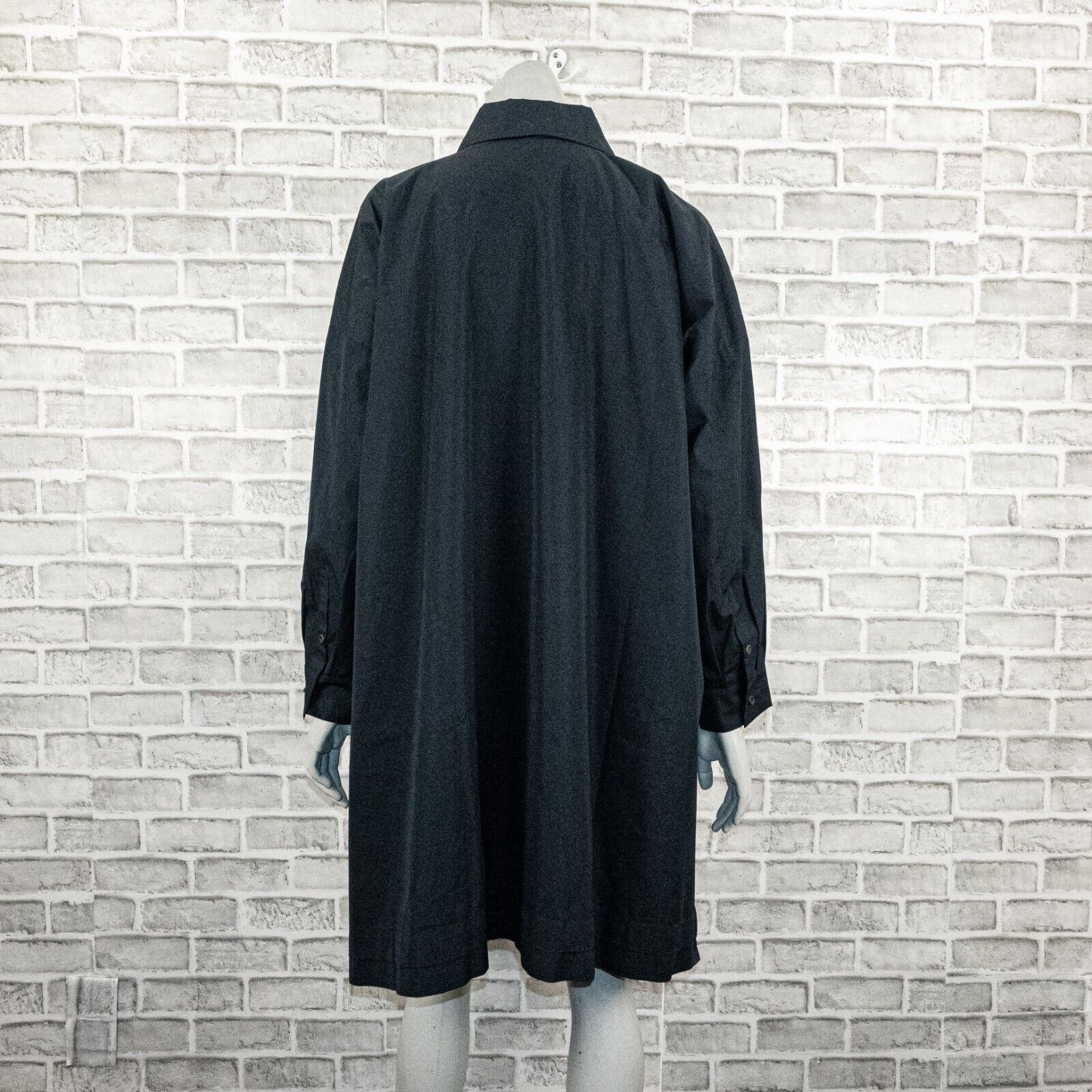 eskandar New Eskandar Wide A-Line Shirt w/ collar & Pleat long Black Size L / US 10 / IT 46 - 5 Thumbnail