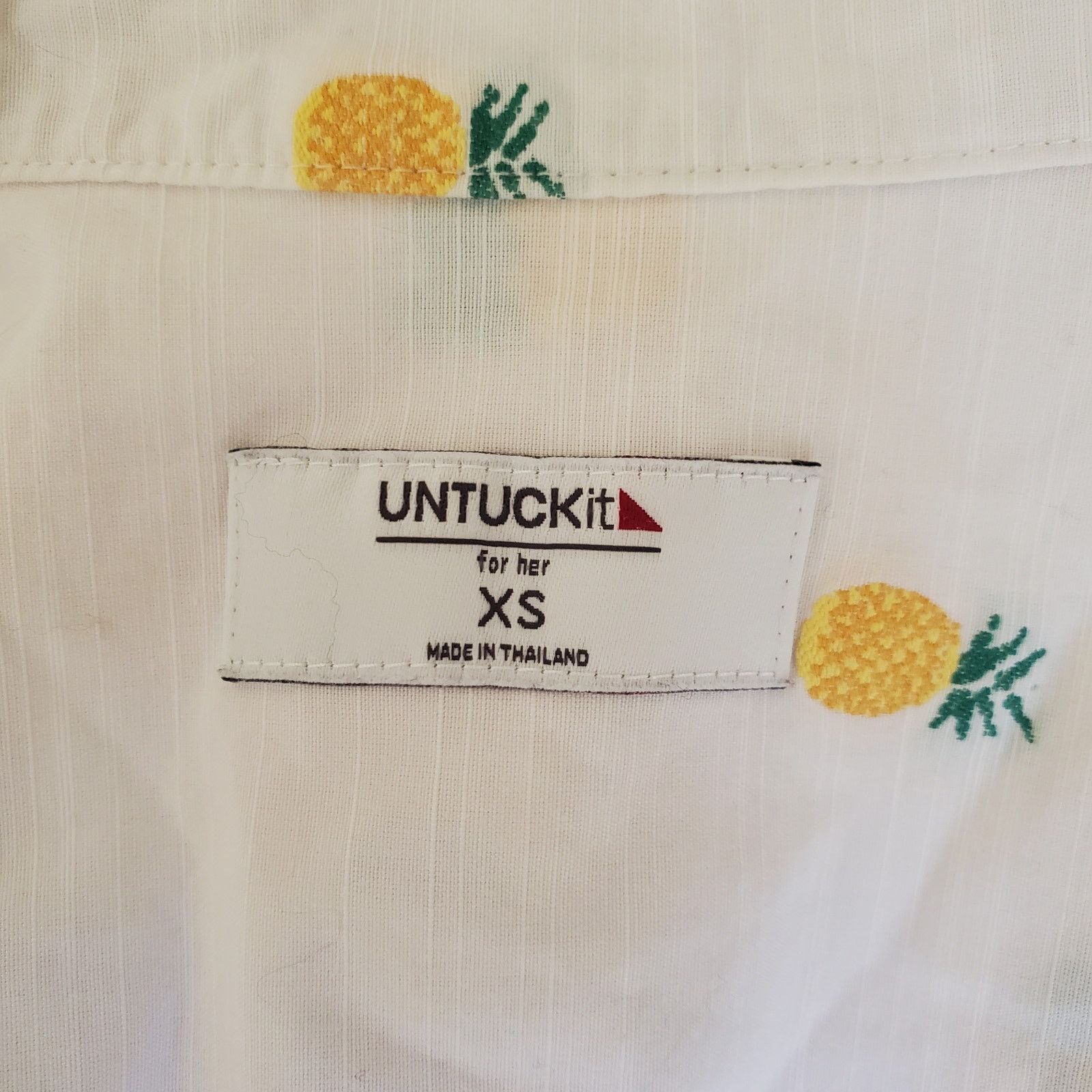 UNTUCKit UnTuckIt Penny Pineapple Collared Blouse XS Size XS / US 0-2 / IT 36-38 - 6 Thumbnail