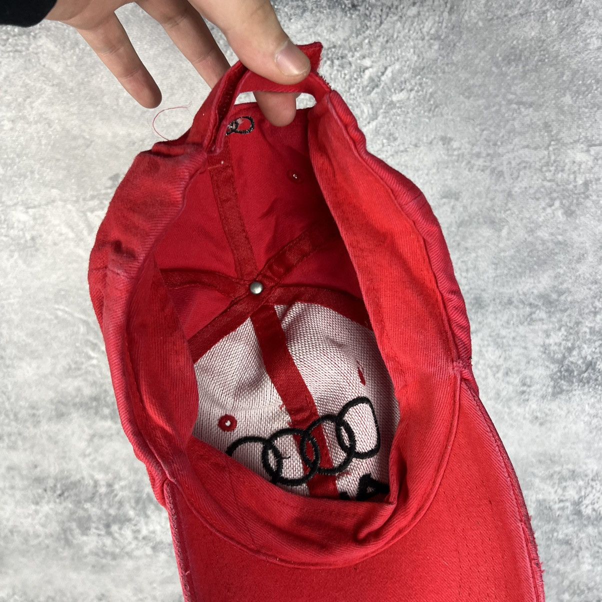Audi Audi Vintage Cap Men's Red One Size Size ONE SIZE - 21 Thumbnail