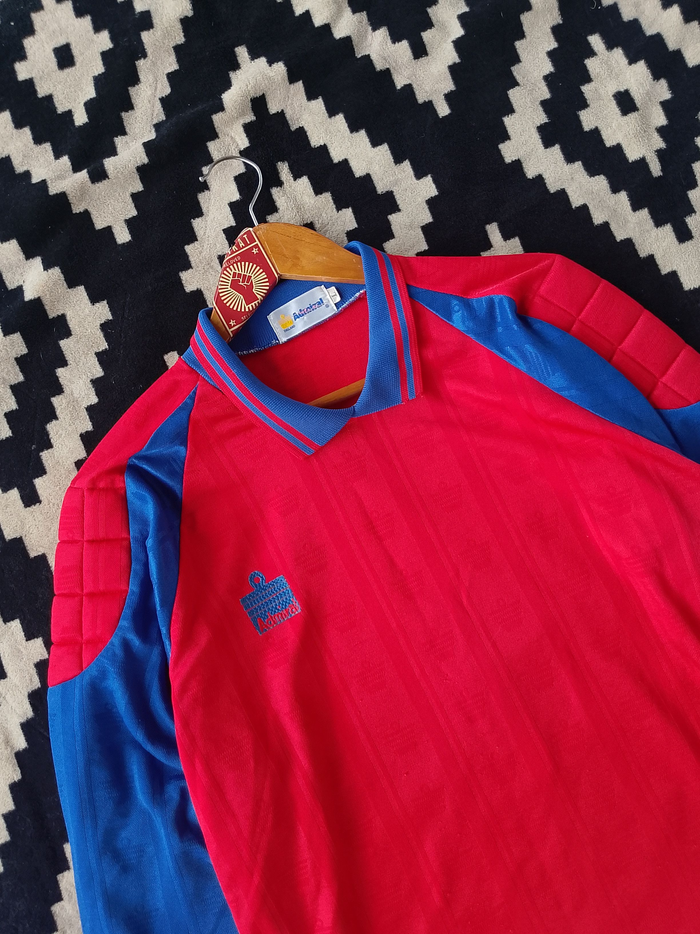 Other Retro Archive Admiral Sportswear L/S Soccer Jersey 1980s Size US L / EU 52-54 / 3 - 4 Thumbnail