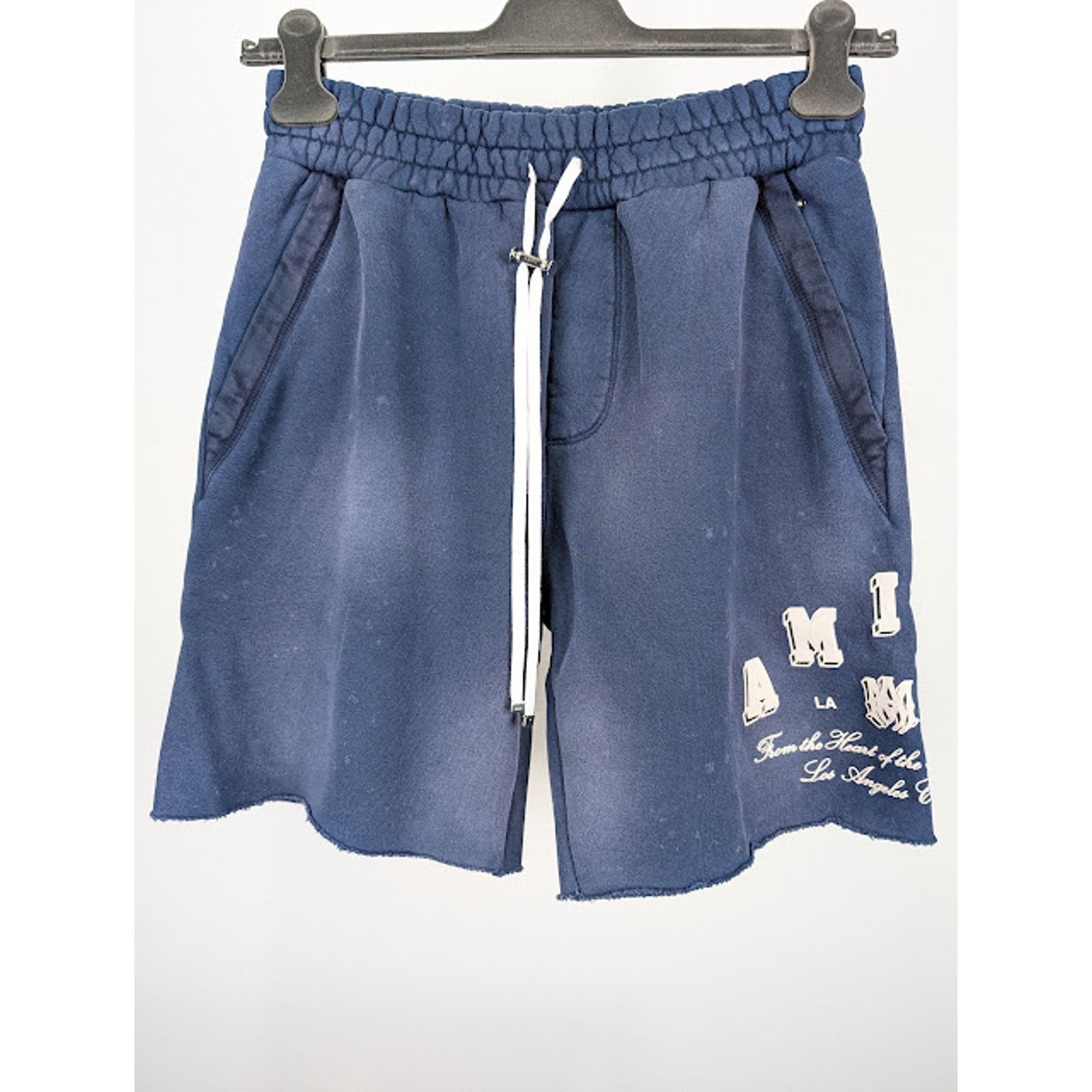 Amiri o1rshd1 Vintage Collegiate Shorts in Blue Size US 34 / EU 50 - 2 Thumbnail