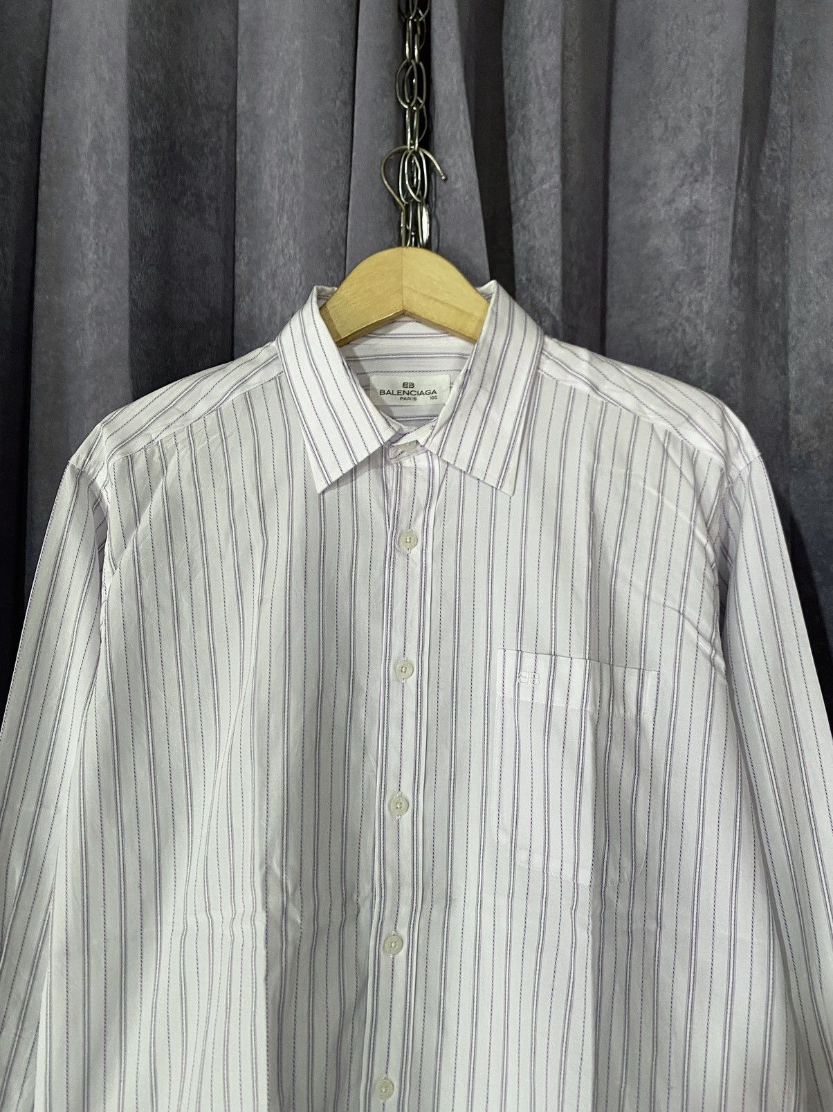 Balenciaga Vintage Balenciaga striped Size US L / EU 52-54 / 3 - 2 Thumbnail
