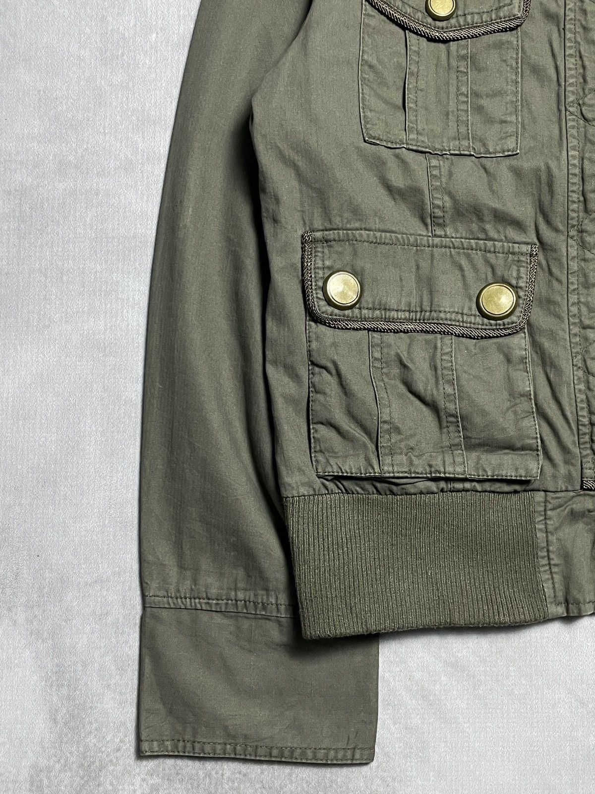 14th Addiction 2000’s Sly Bomber - Cyber Military Cargo Jacket Size US M / EU 48-50 / 2 - 3 Thumbnail