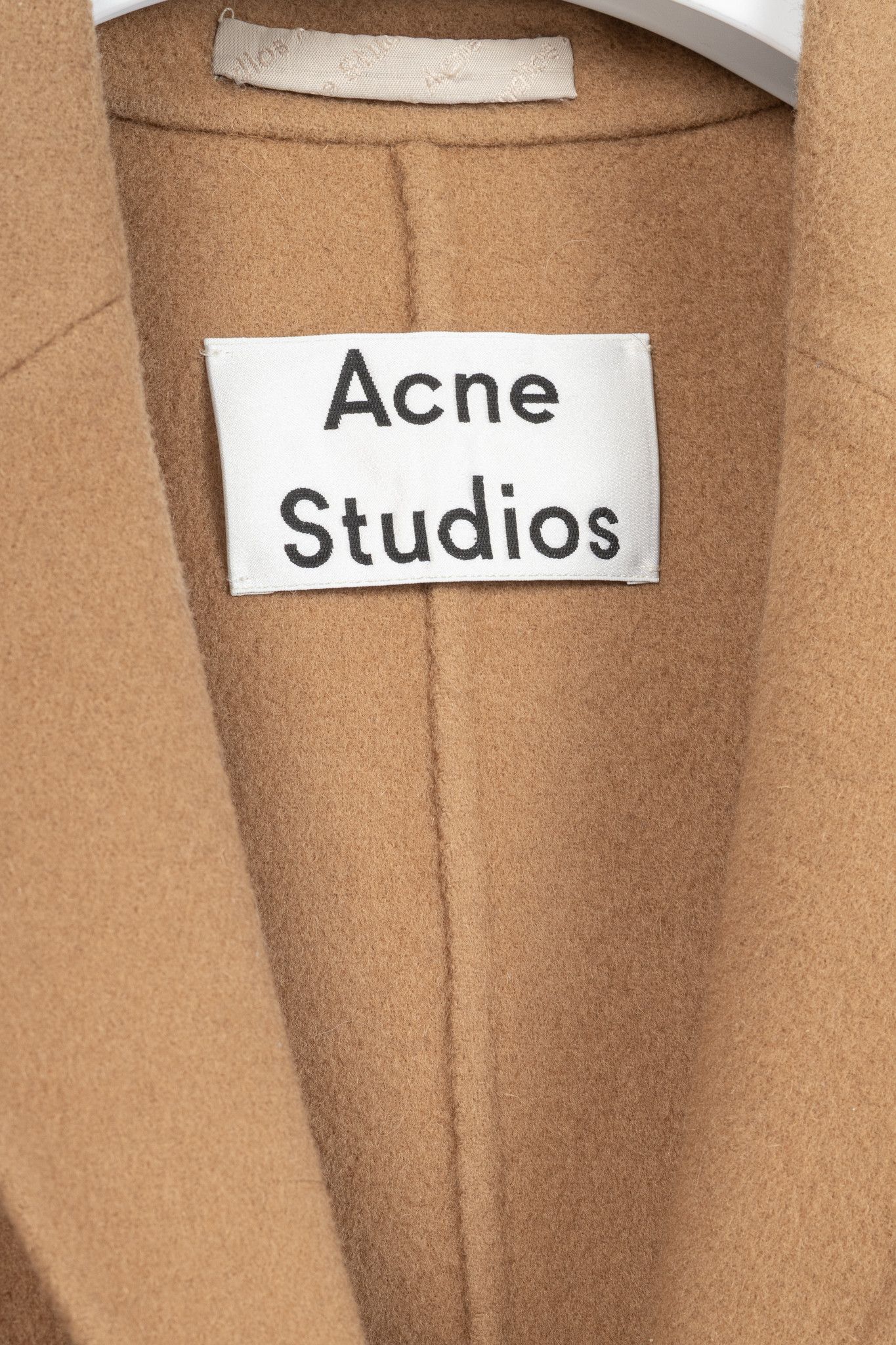 Acne Studios Acne Studios Camel Melange Single-Breasted Wool Coat Size S / US 4 / IT 40 - 4 Thumbnail