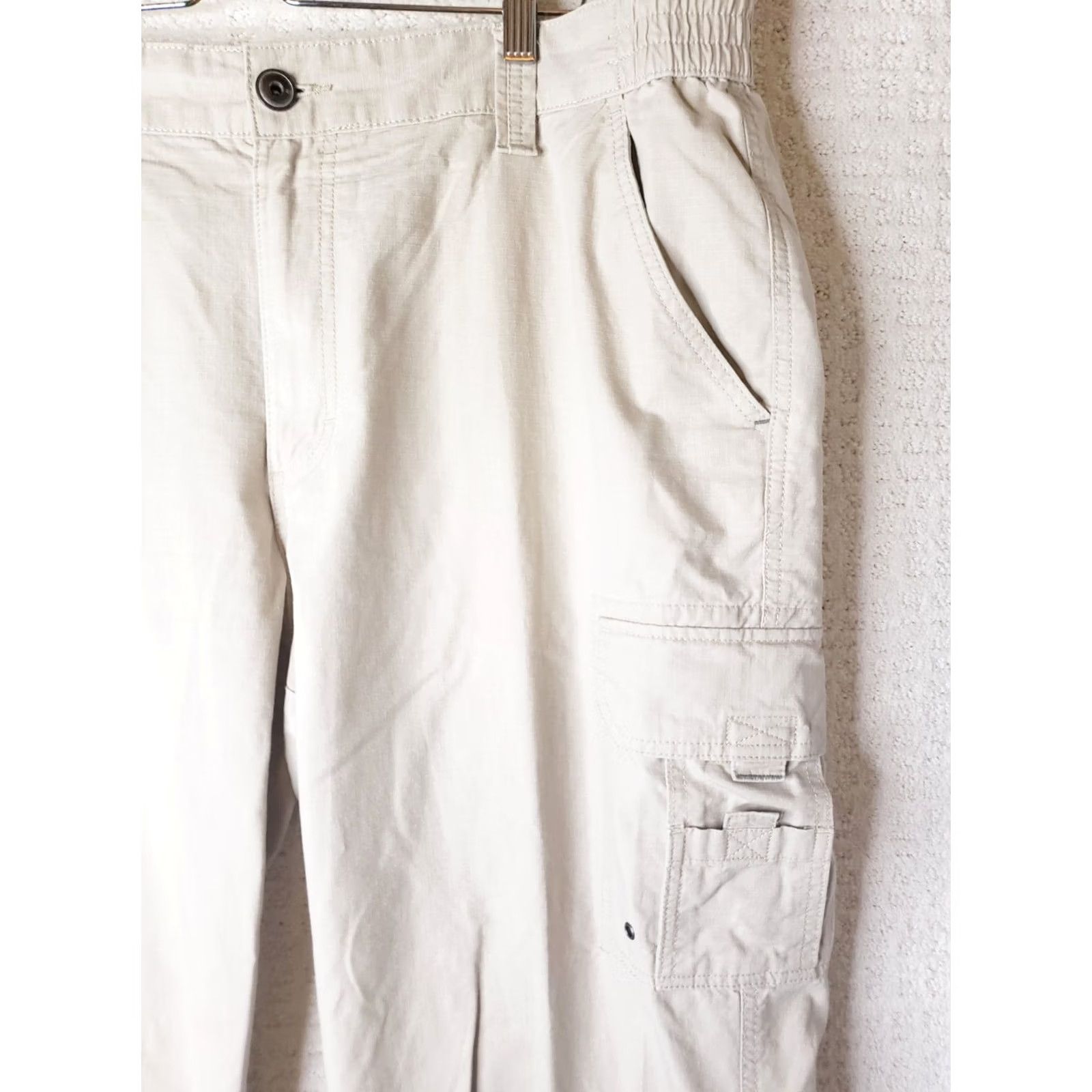 J Brand RedHead Pants Mens 40 Beige Brand Men 40x32 Khaki Cargo Relaxed Fit Ripstop Cotton Size US 40 / EU 56 - 4 Thumbnail