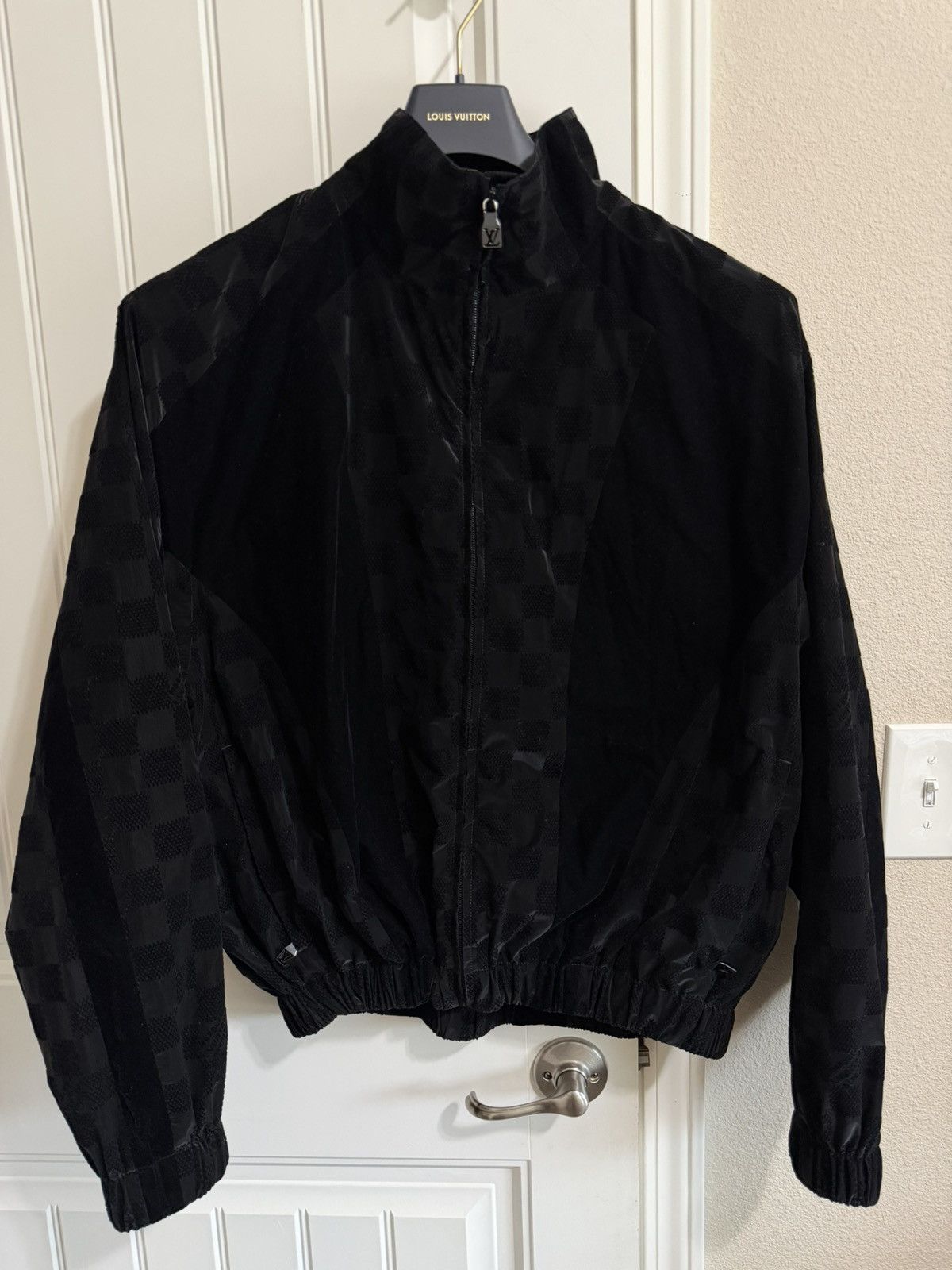 Louis Vuitton Louis Vuitton Flocked Damier Technical Tracksuit Top Size US L / EU 52-54 / 3 - 1 Thumbnail