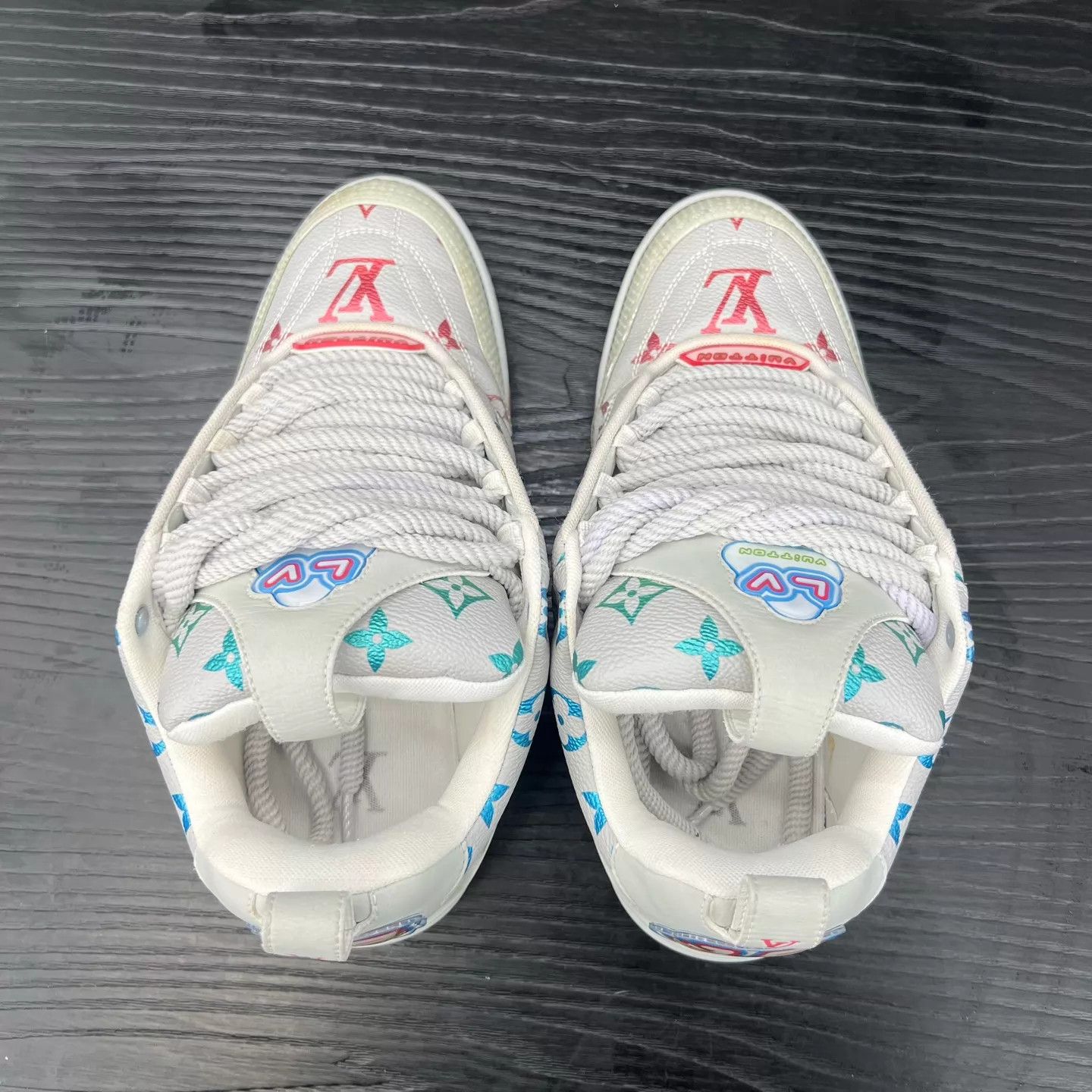 Louis Vuitton LV skate shoes gray multi logo 5 Size US 6 / EU 39 - 8 Thumbnail