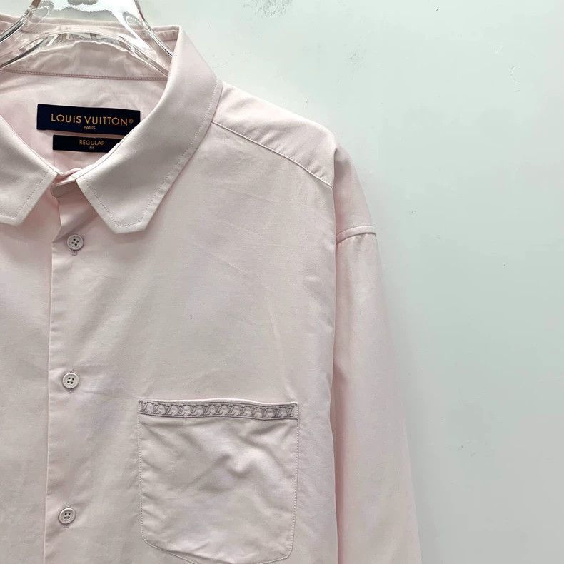 Louis Vuitton Louis Vuitton size 43/17 Pink pocket logo embroidered cotto Size US XS / EU 42 / 0 - 3 Thumbnail