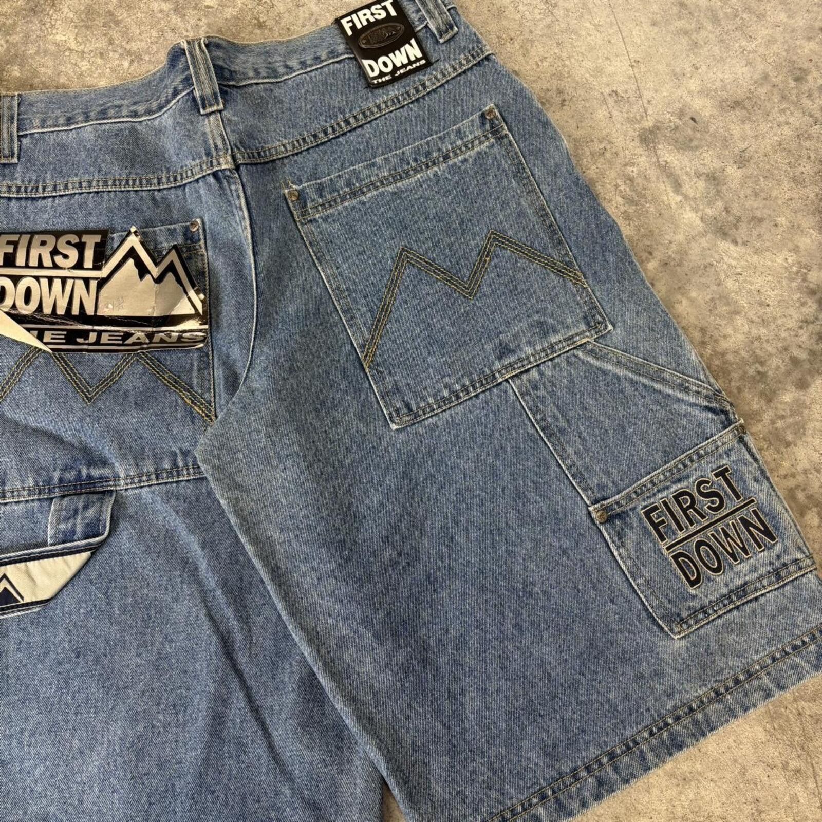 Southpole Y2K Wide Leg Baggy Alternative 2000s Jorts Size US 36 / EU 52 - 6 Thumbnail