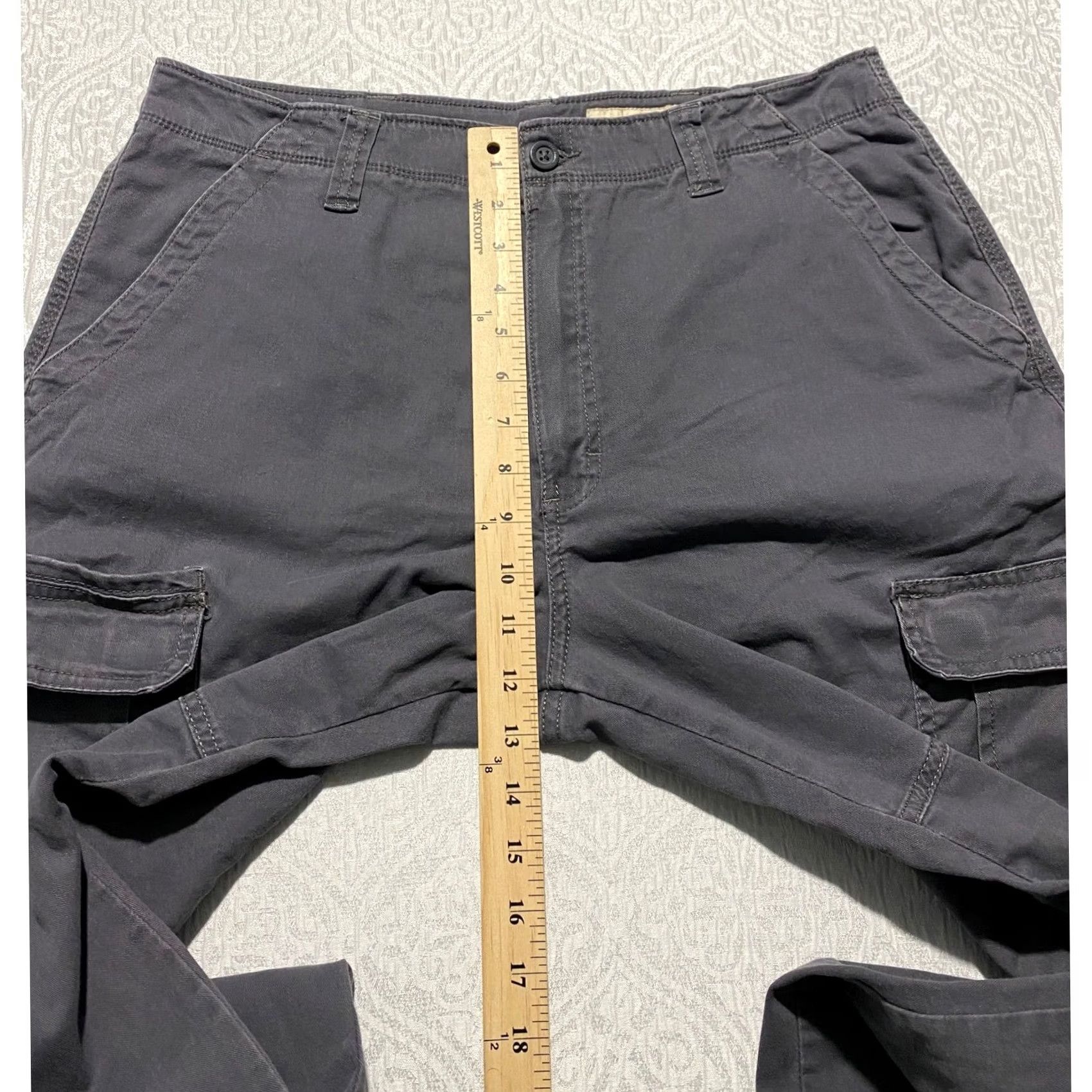 Wrangler Wrangler Cargo Pants Gray Cotton Blend 36x32 Mens Relaxed Fit Workwear Casual Pants Size US 36 / EU 52 - 4 Thumbnail