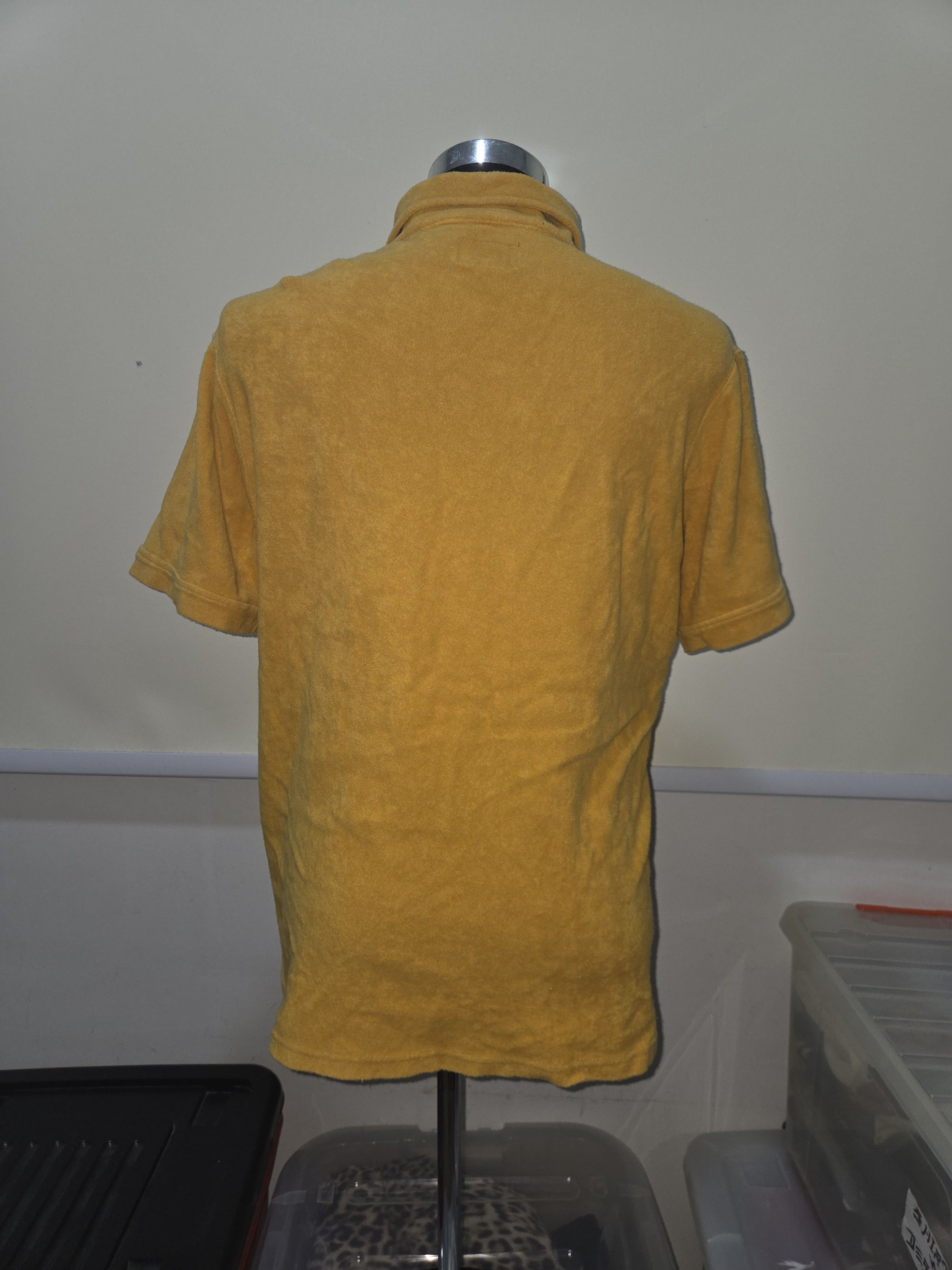 Supreme Terry Cloth SS17 Cabana Spell Out Embroidery Shirt