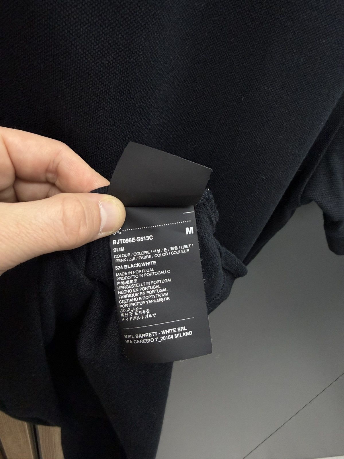 Neil Barrett Neil Barrett Black Polo Lightning Bolt Size M Slim Fit Size US M / EU 48-50 / 2 - 8 Thumbnail