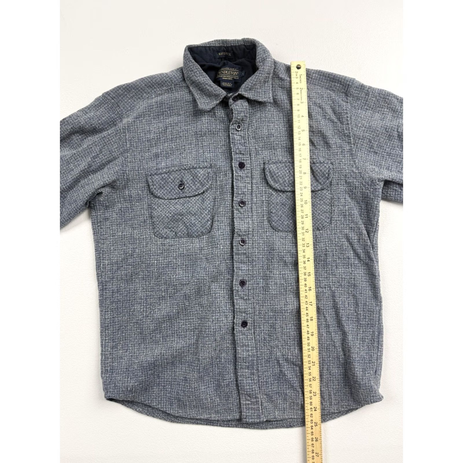 Pendleton Pendleton Maverick Shirt Mens L Gray Check Flannel Long Sleeve Button Up Size US L / EU 52-54 / 3 - 4 Thumbnail