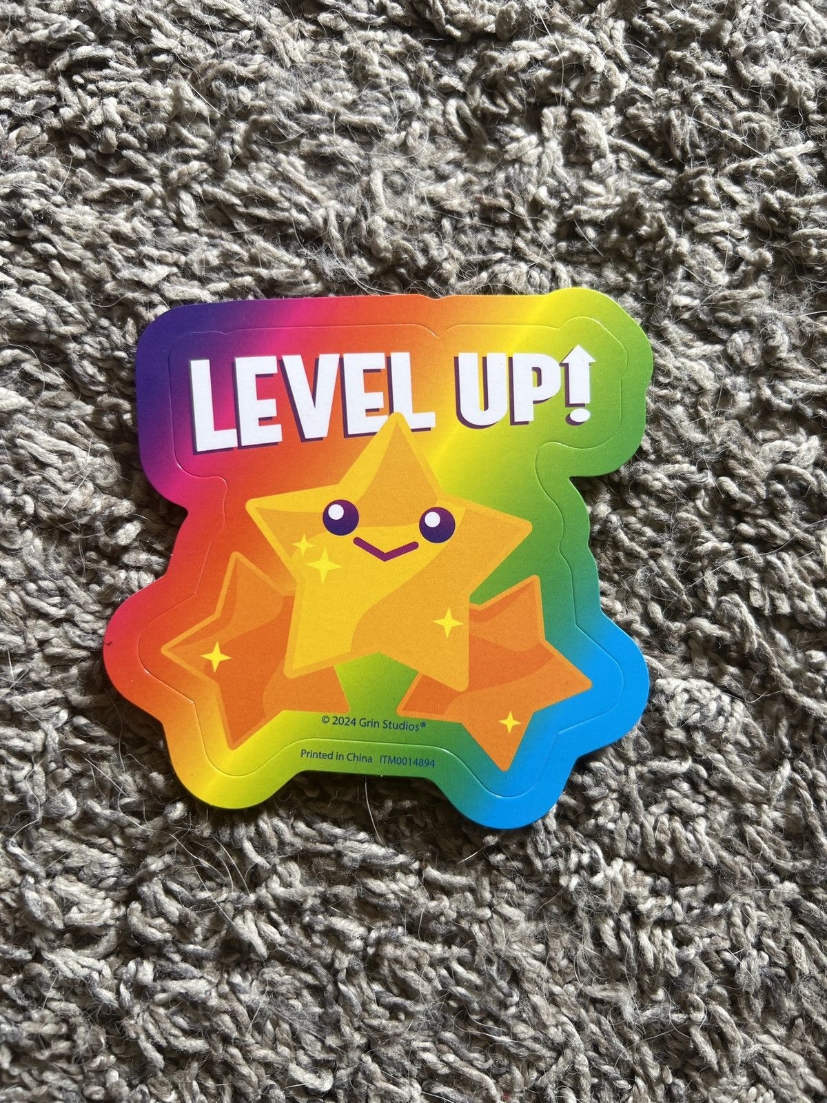 Hypebeast 2024 Grin Studios Level Up! Sticker Size ONE SIZE - 1 Thumbnail