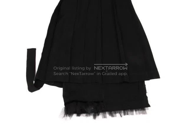 Comme des Garcons Comme des Garcons size M Black Retro Design Lace Skirt Size 22" - 7 Thumbnail