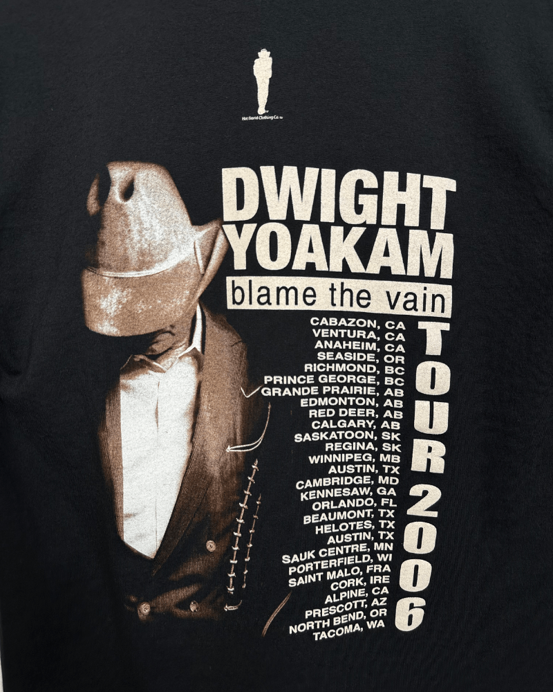 Band Tees × Vintage Vintage 2006 Dwight Yoakam Blame The Vain Tour T-Shirt Small Size US S / EU 44-46 / 1 - 6 Thumbnail