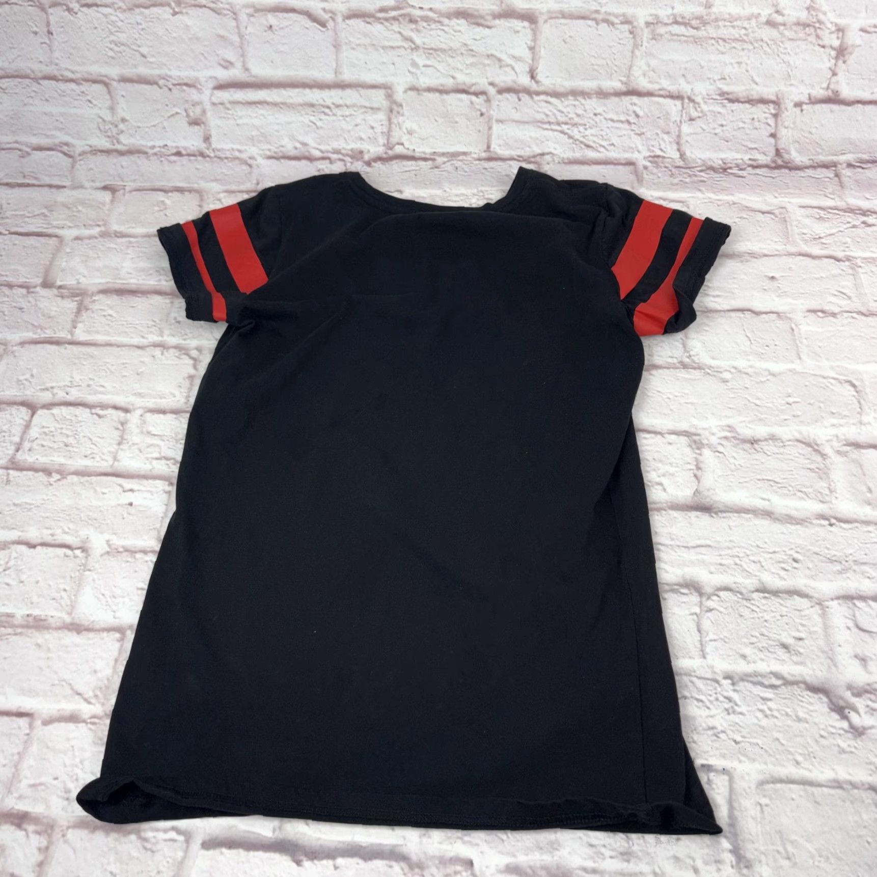 Logo 7 Bacardi Shirt Womens Large Black Striped Sleeve Logo Graphic T-Shirt Tee Size L / US 10 / IT 46 - 5 Thumbnail