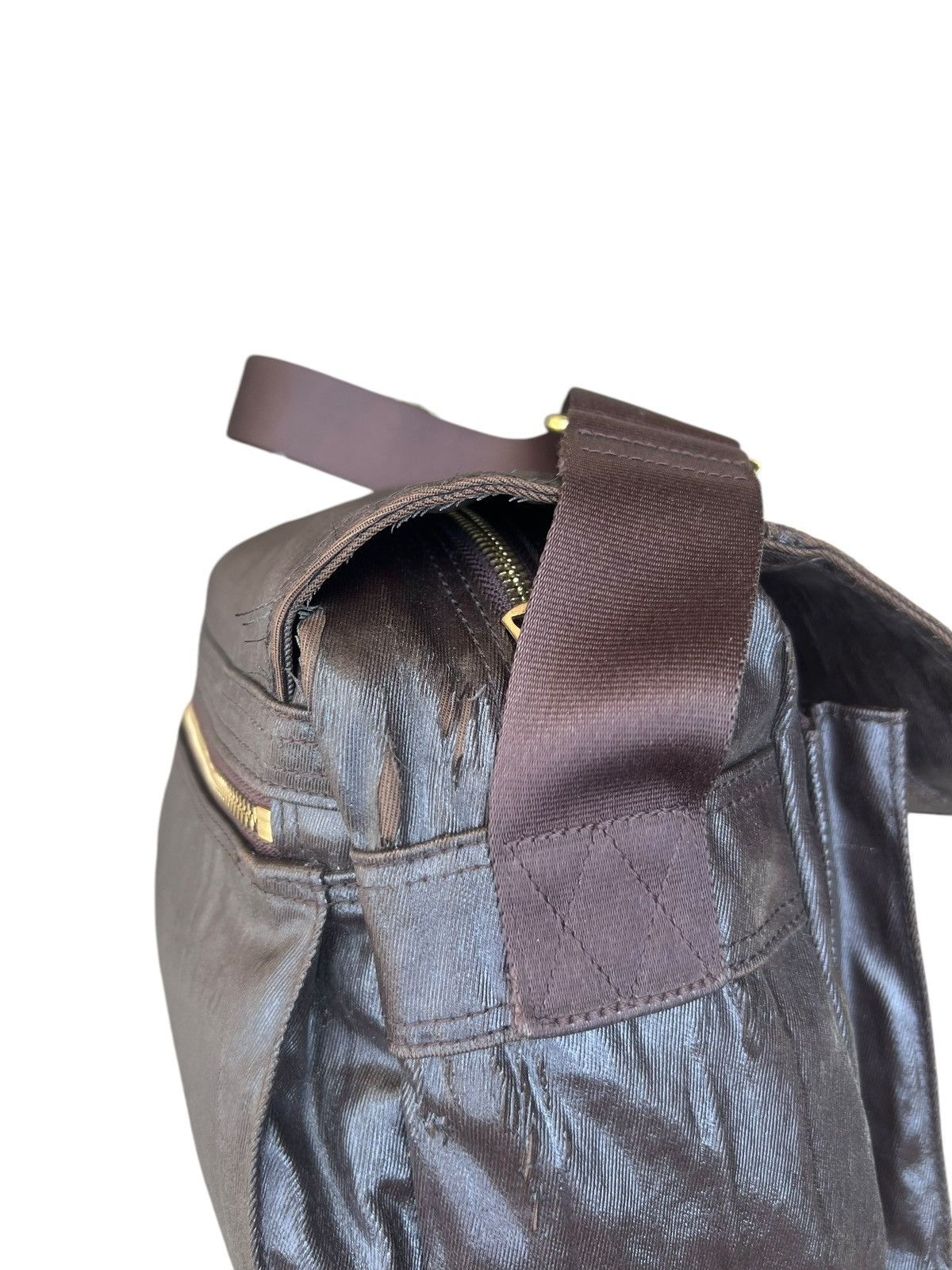 Porter Vintage Porter Yoshida Distressed Coated Messenger Bag Size ONE SIZE - 17 Thumbnail