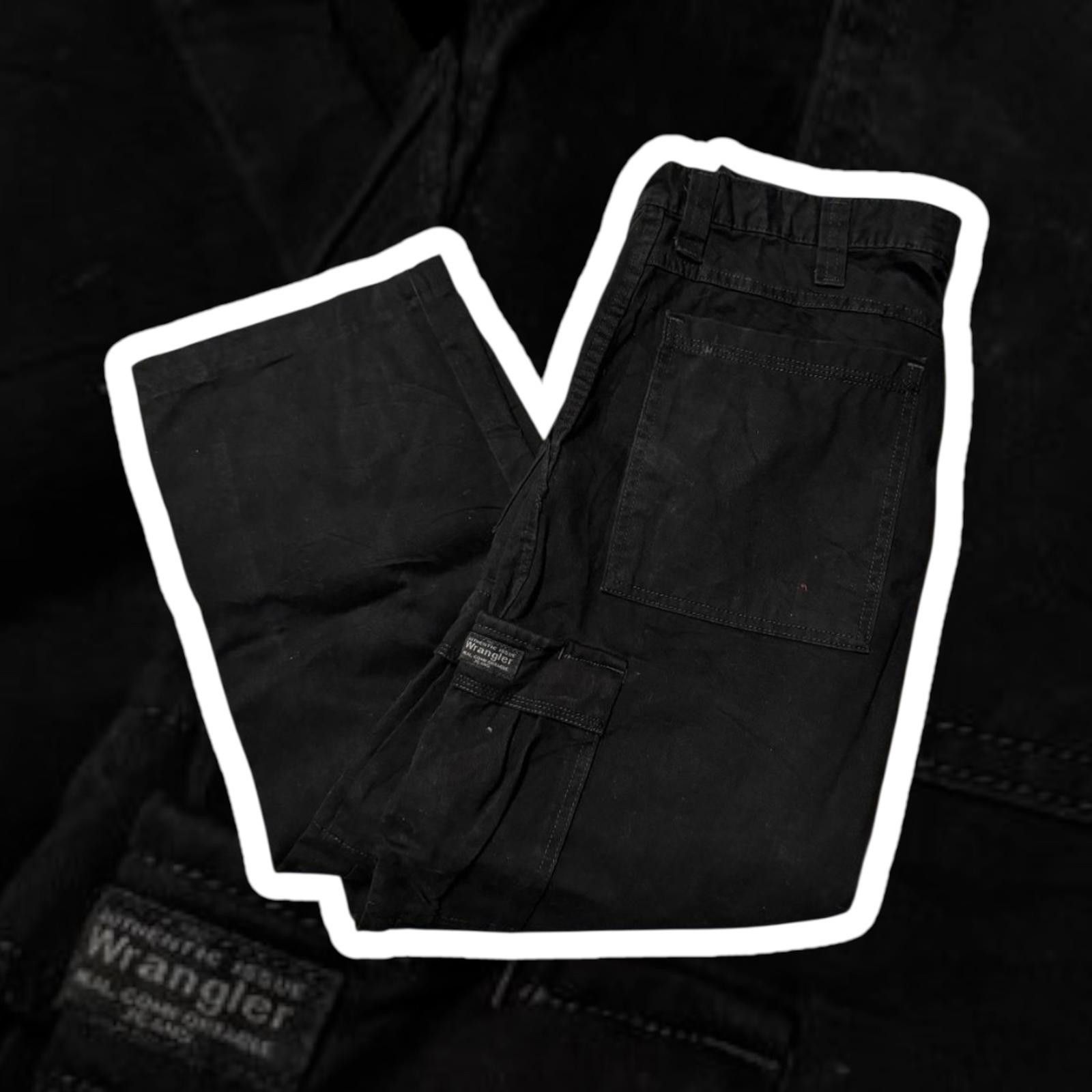 Designer Men's Black Cargo Trousers Size 36x30 Size US 36 / EU 52 - 1 Thumbnail