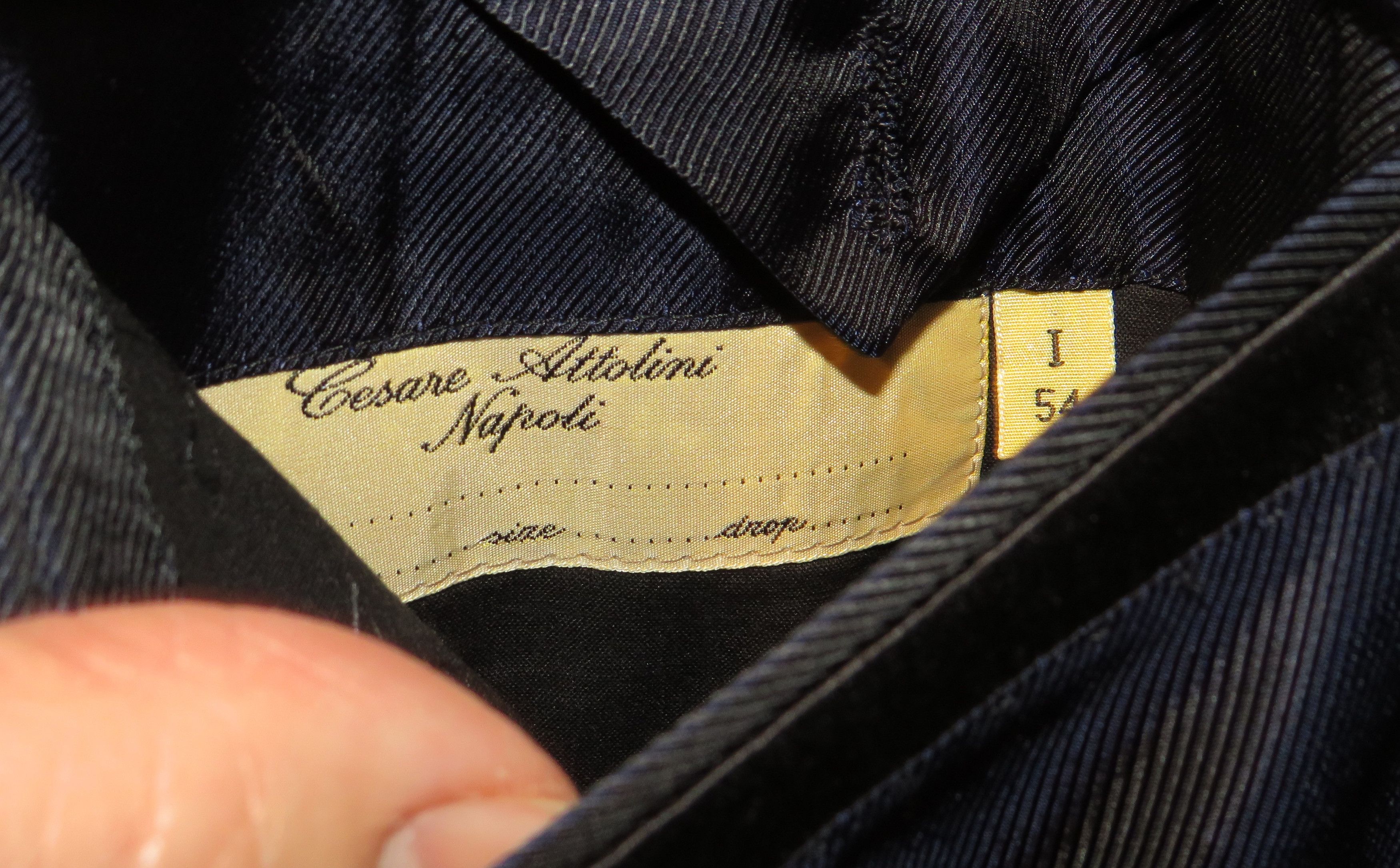 Cesare Attolini Cashmere Blend Navy Barethea Three Roll Two Tuxedo 44R Size 44R - 15 Thumbnail