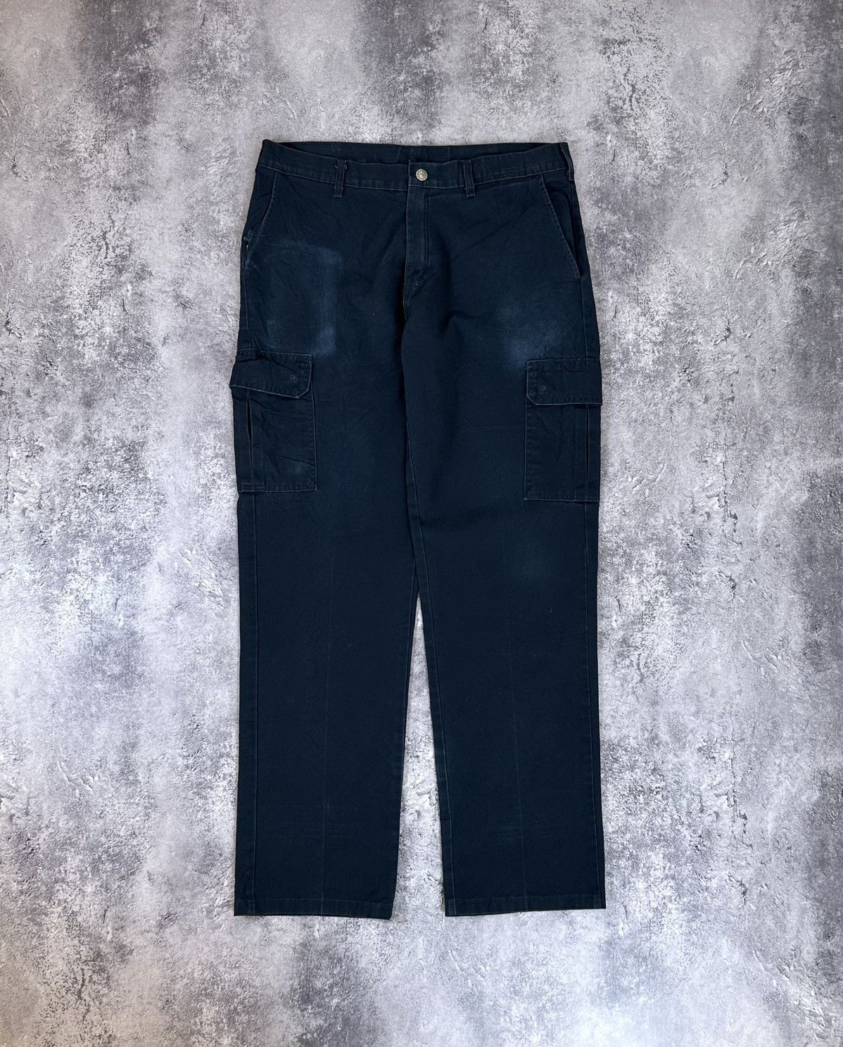 Dickies Vintage Dickies Cargo Carpenter Faded Baggy Y2K Work Pants Size US 34 / EU 50 - 2 Thumbnail