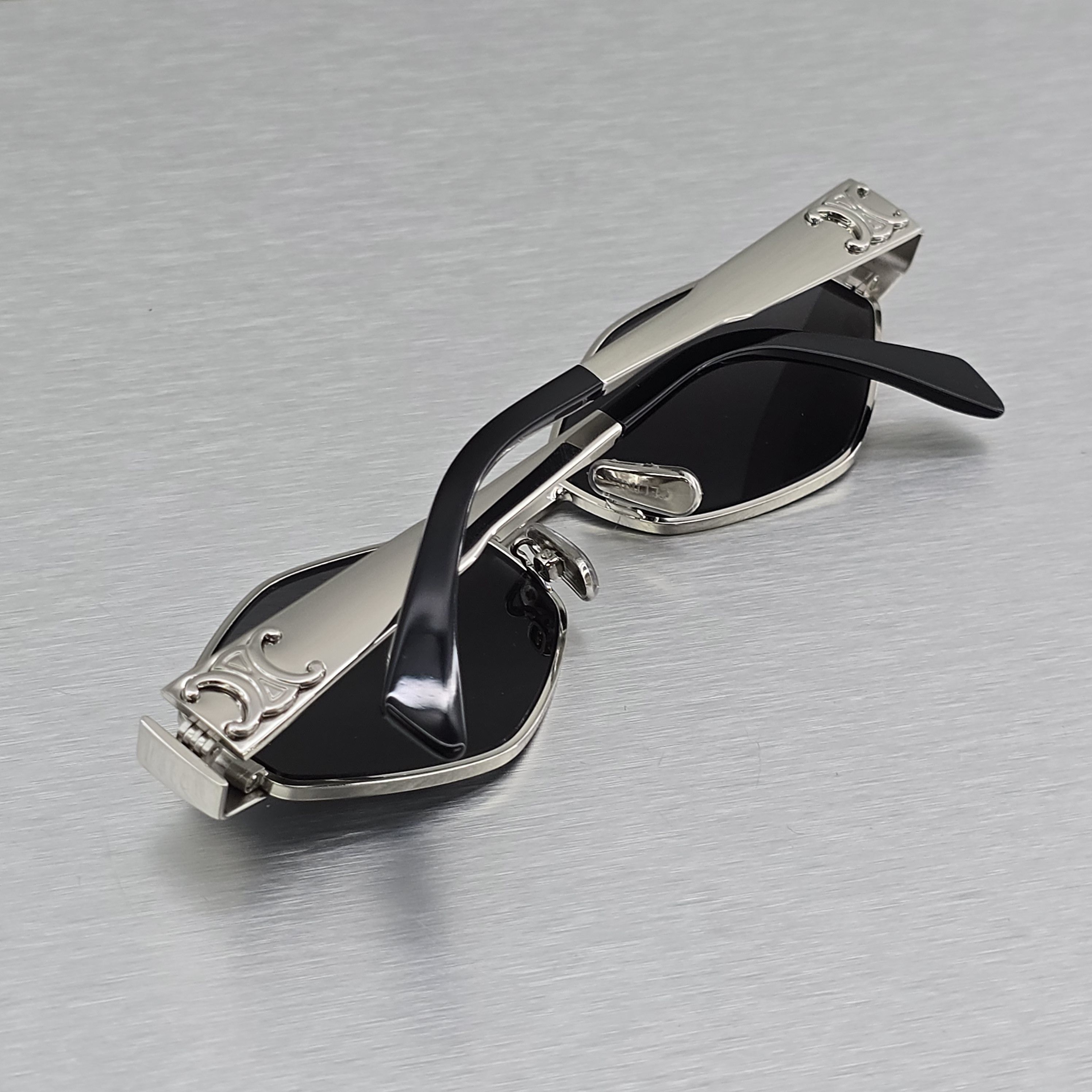 Celine CELINE Triomphe 01 Oval Sunglasses SILVER Size ONE SIZE - 1 Thumbnail